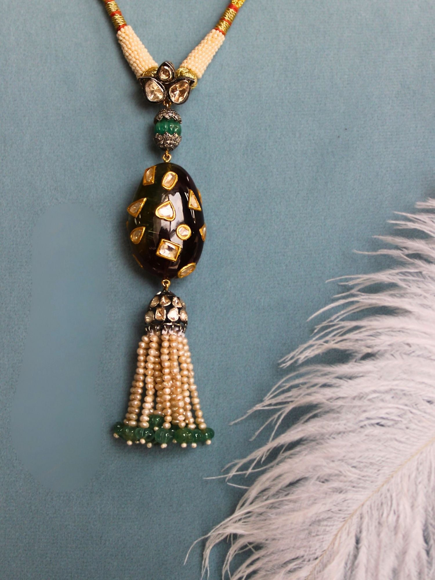 Tassel Of Timeless Gems Pendant