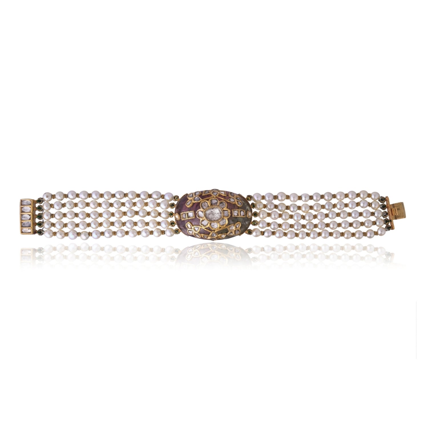 Tourmaline Pearl Royale Bracelet