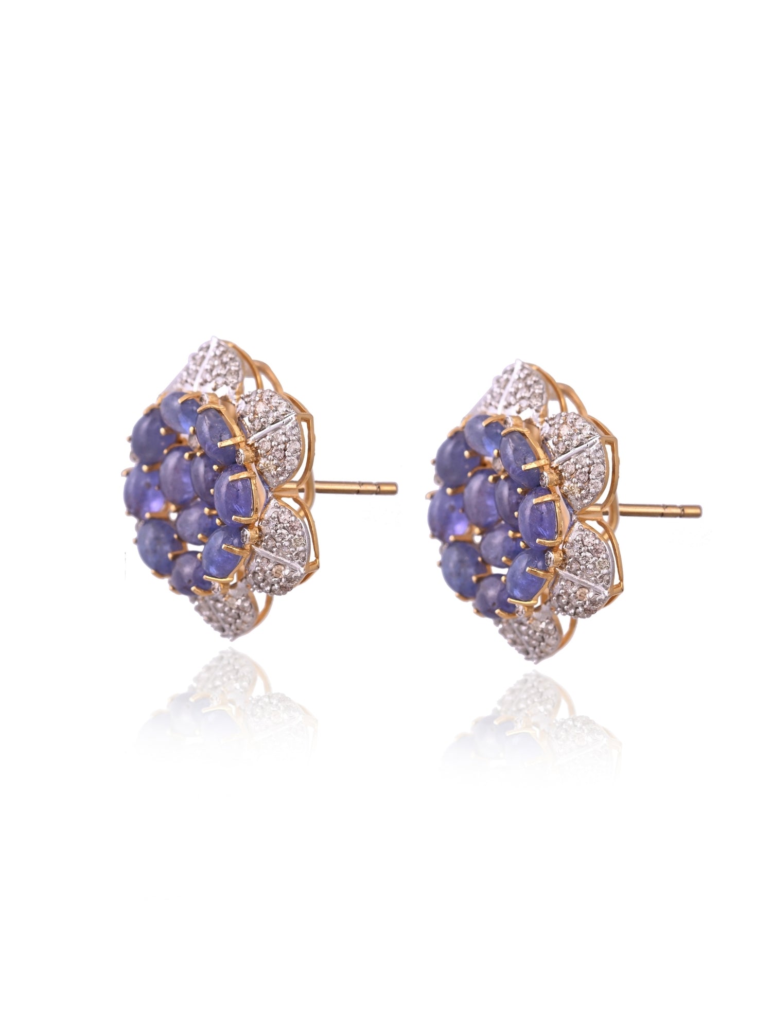 Tanzanite Petals In Twilight Earrings