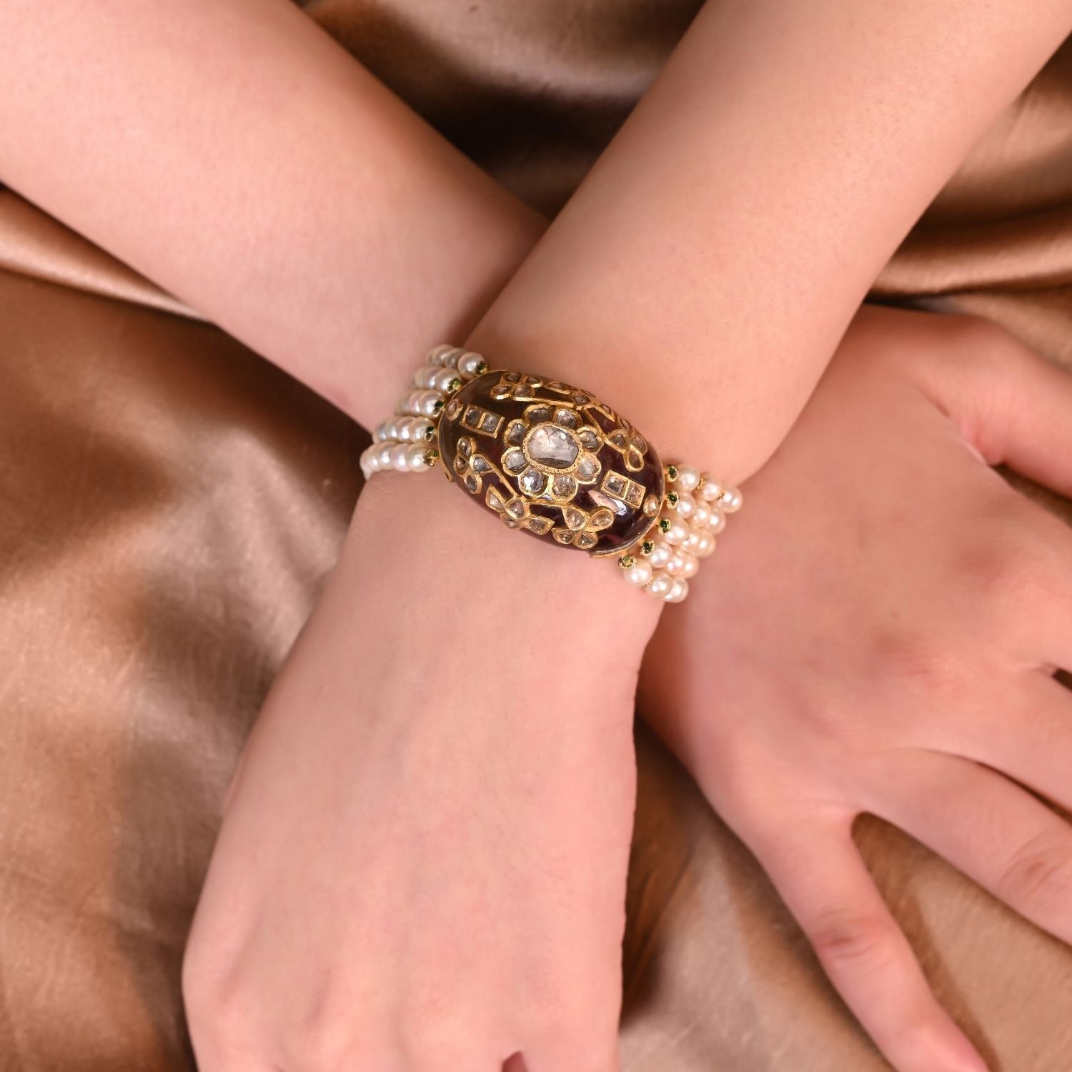 Tourmaline Pearl Royale Bracelet