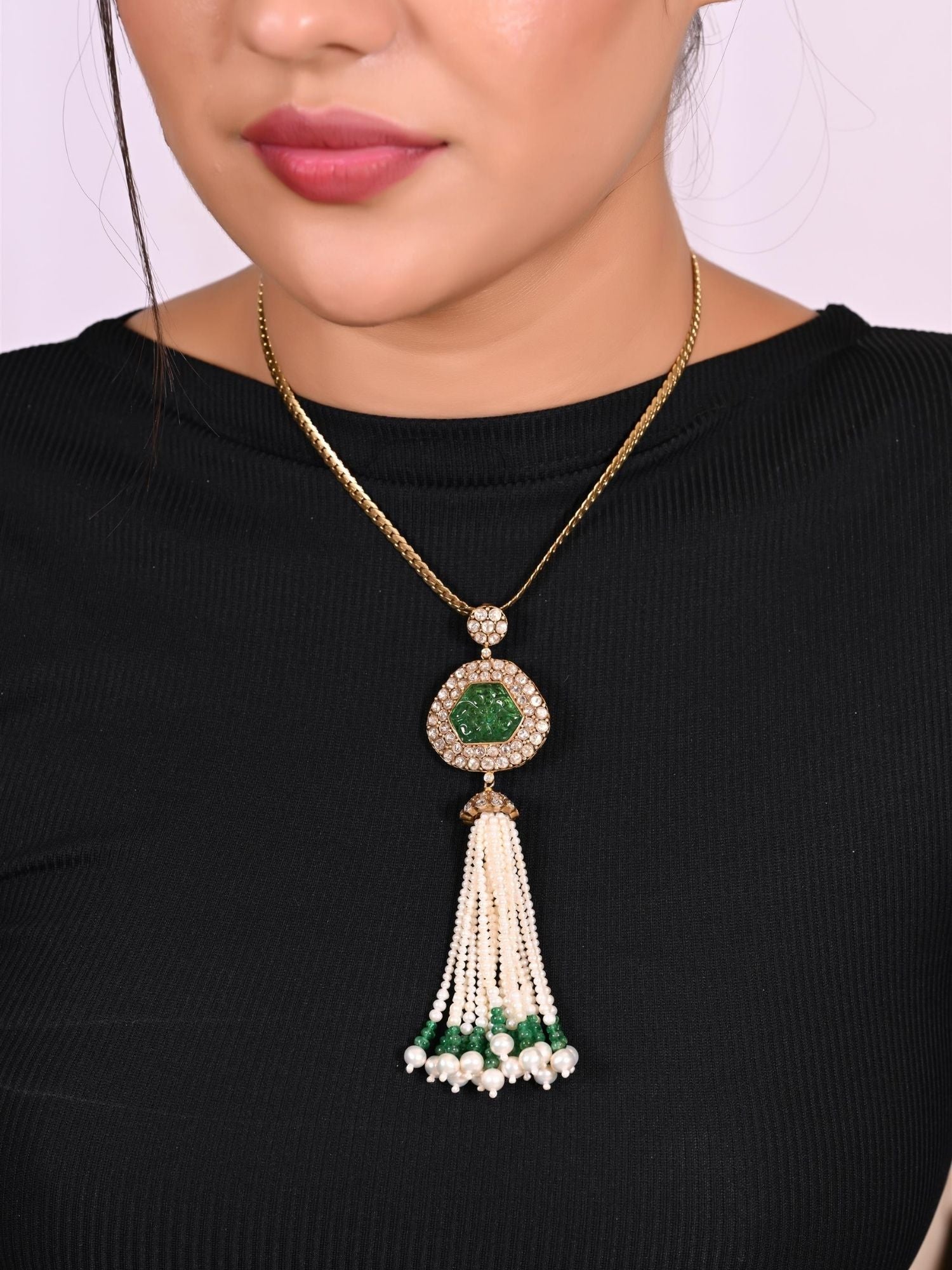 Verdant Tassel Pendant