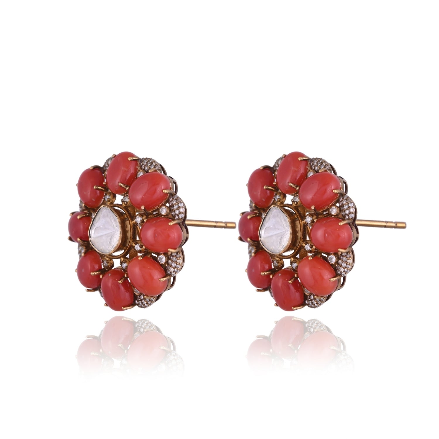 Coral Bloom Studs
