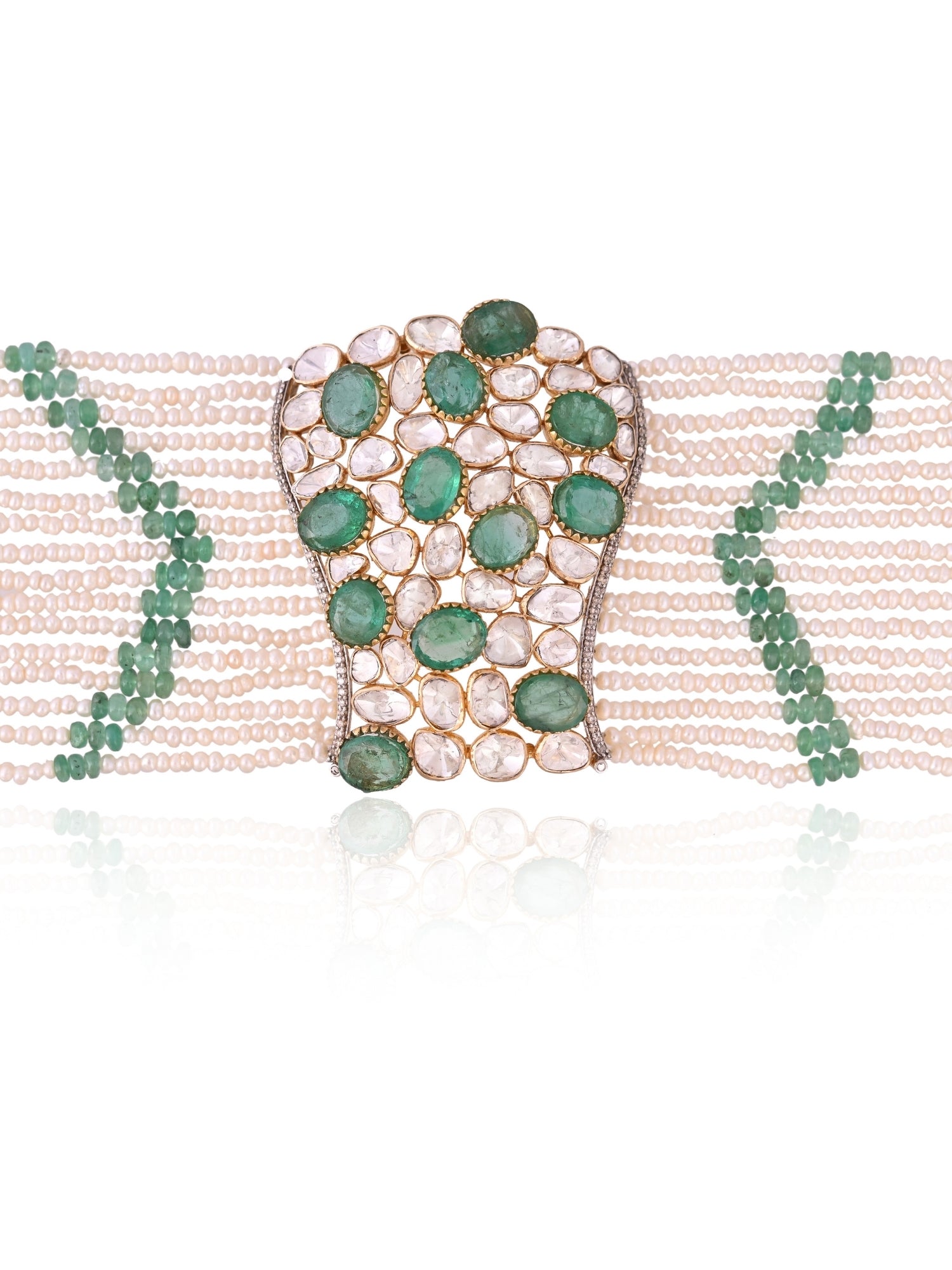The Emerald Pearl Band Bracelet