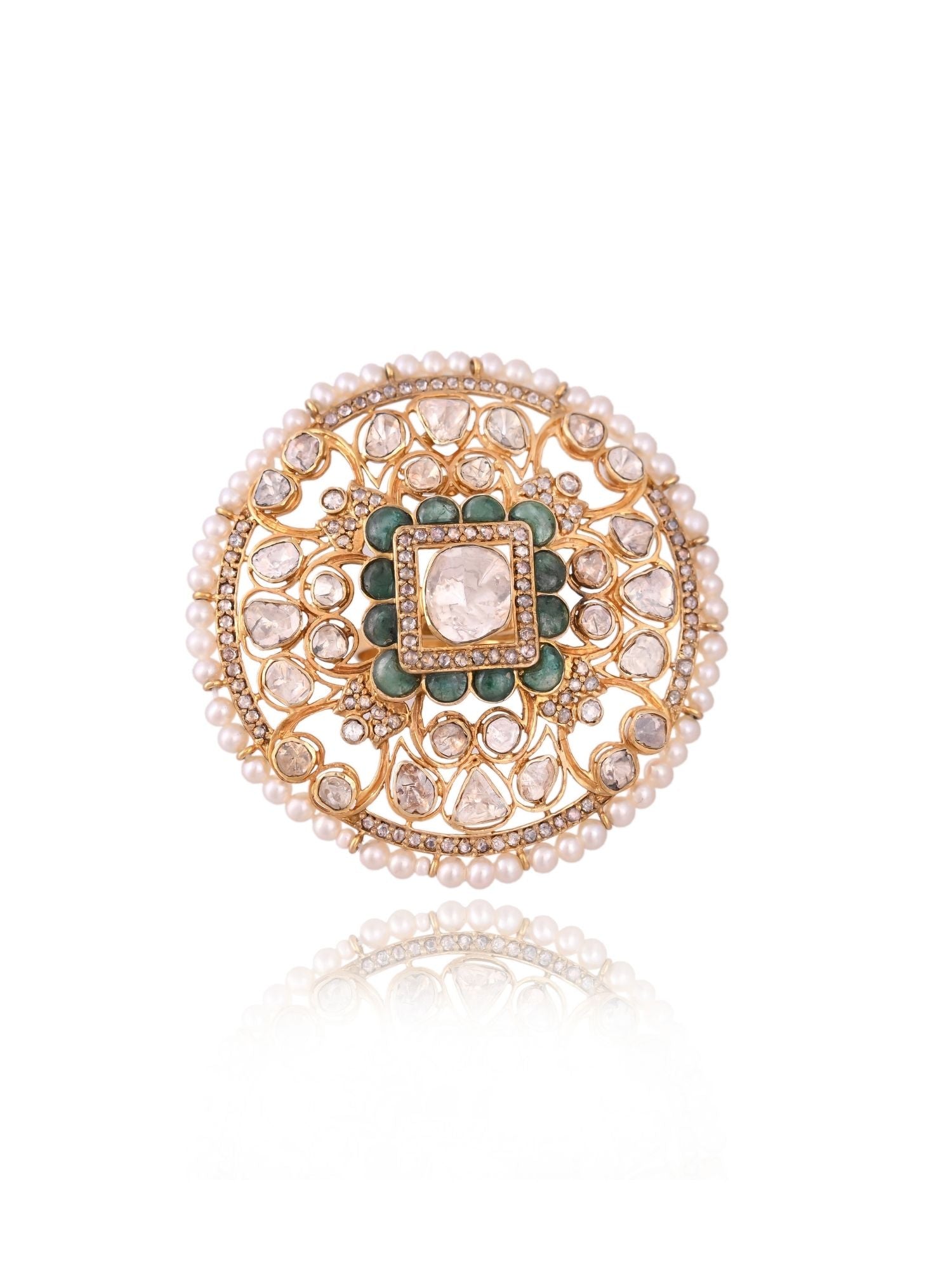 The Gem Loop Polki Ring