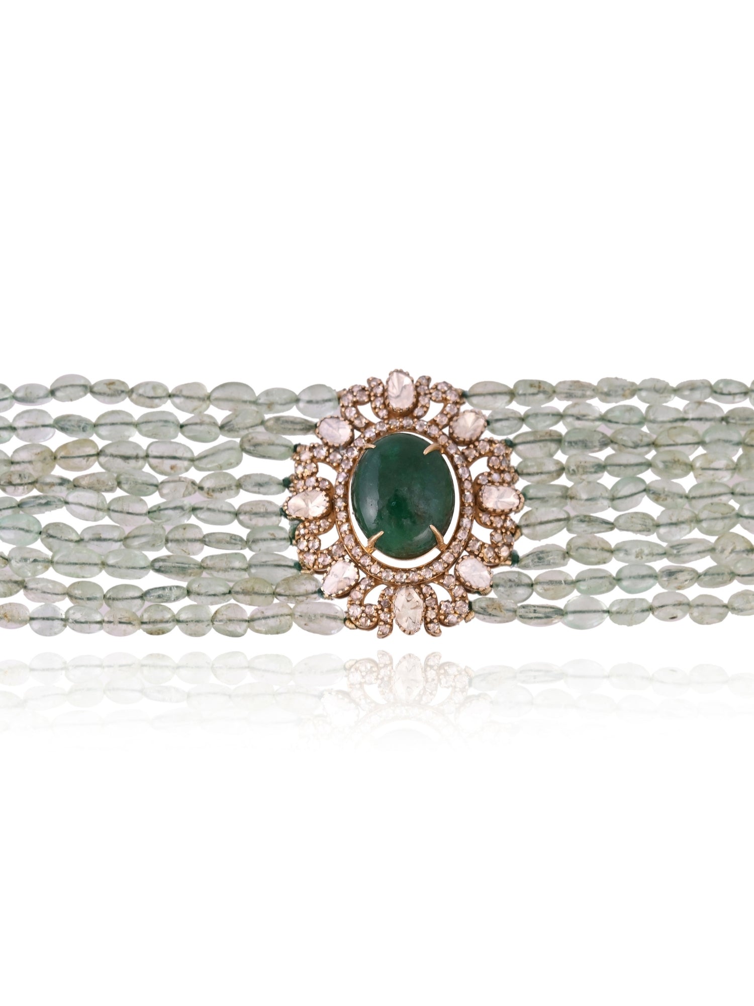 The Emerald Halo Bracelet Set