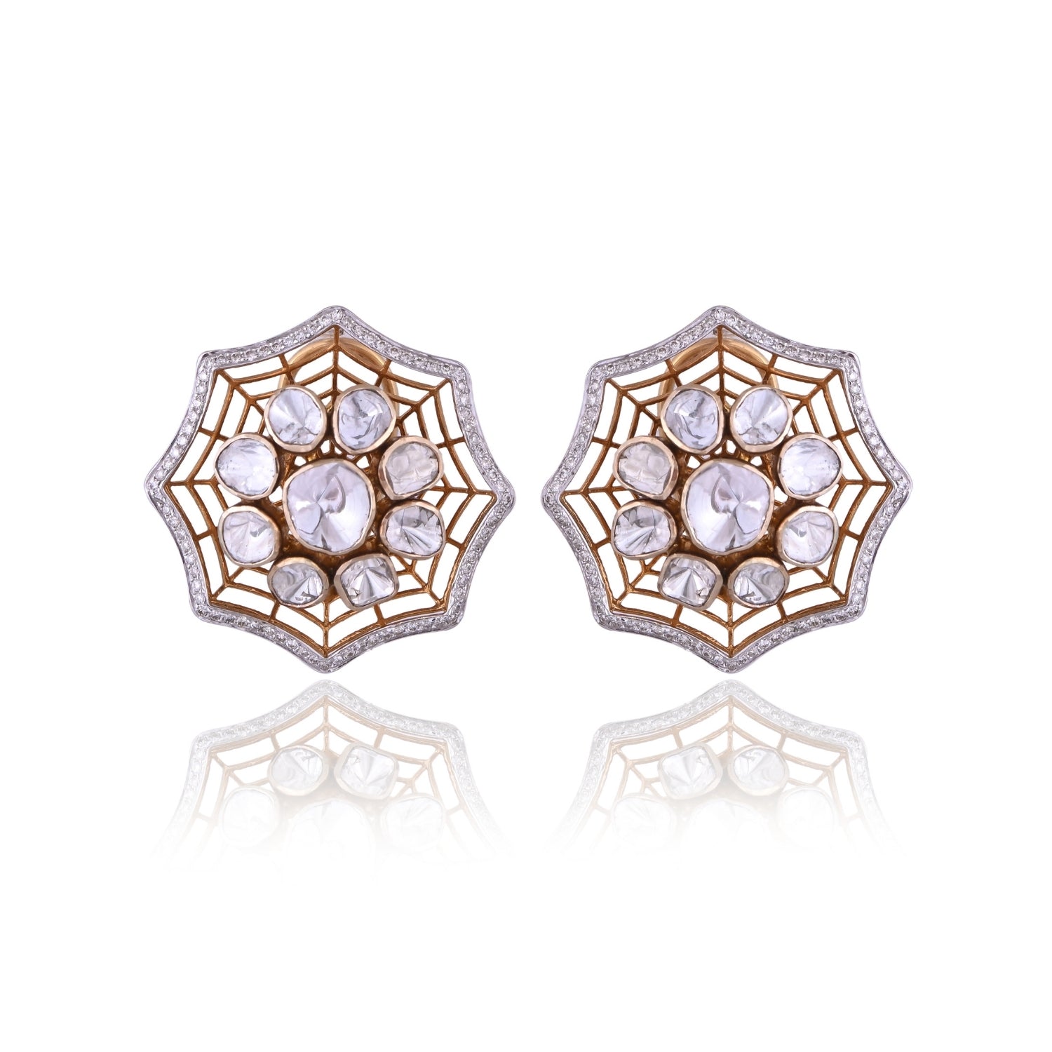 Webveil Polki Earrings