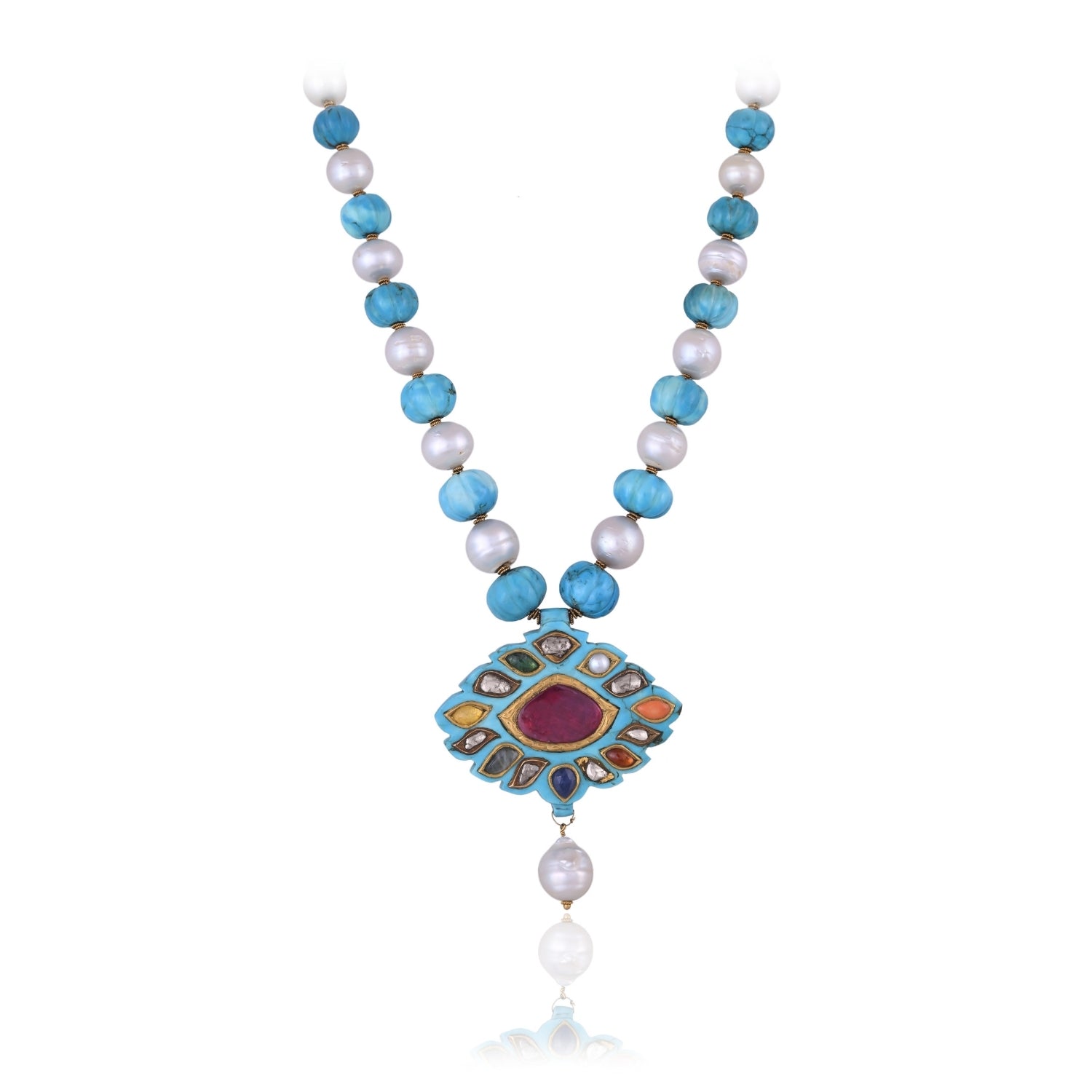 The Rhombus Turquoise Pendant