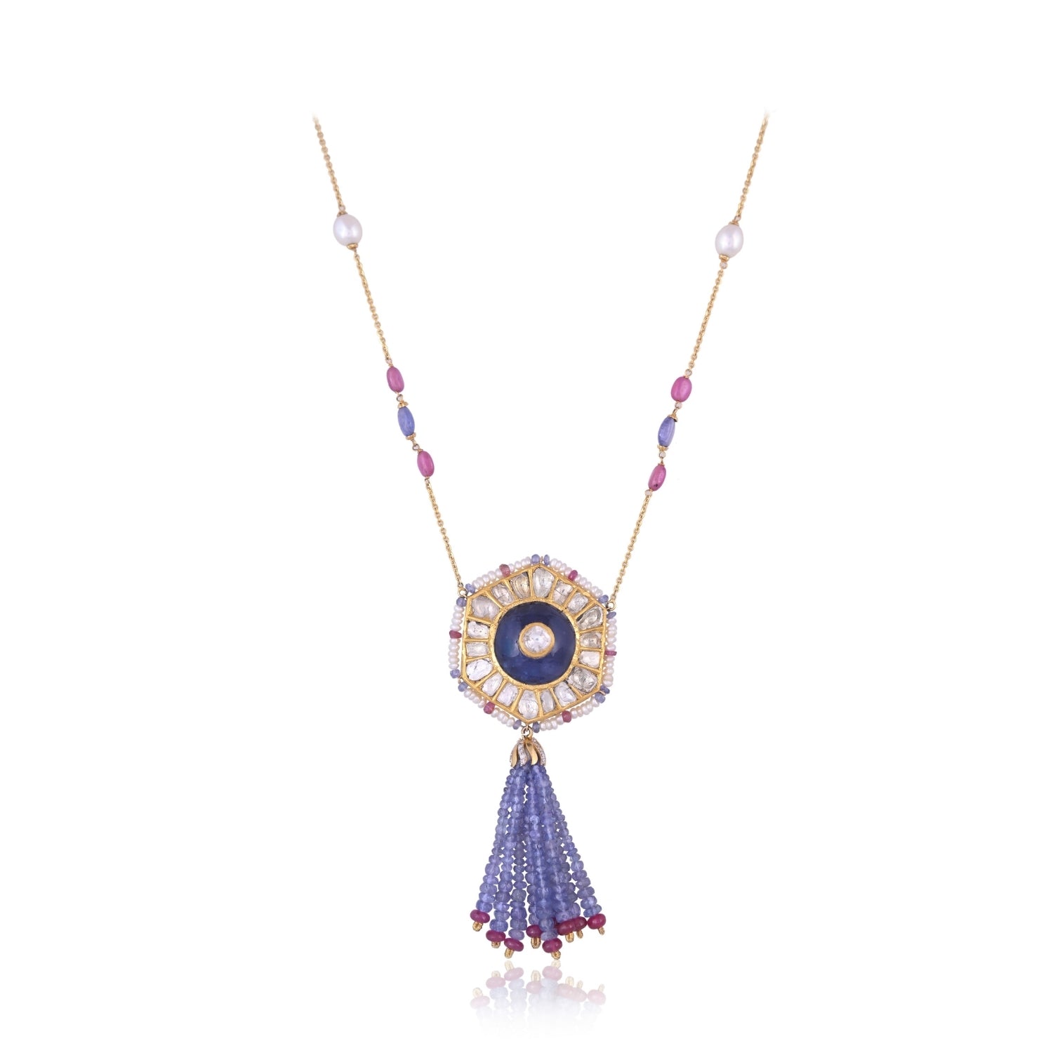 The Hexagon Tassel Pendant