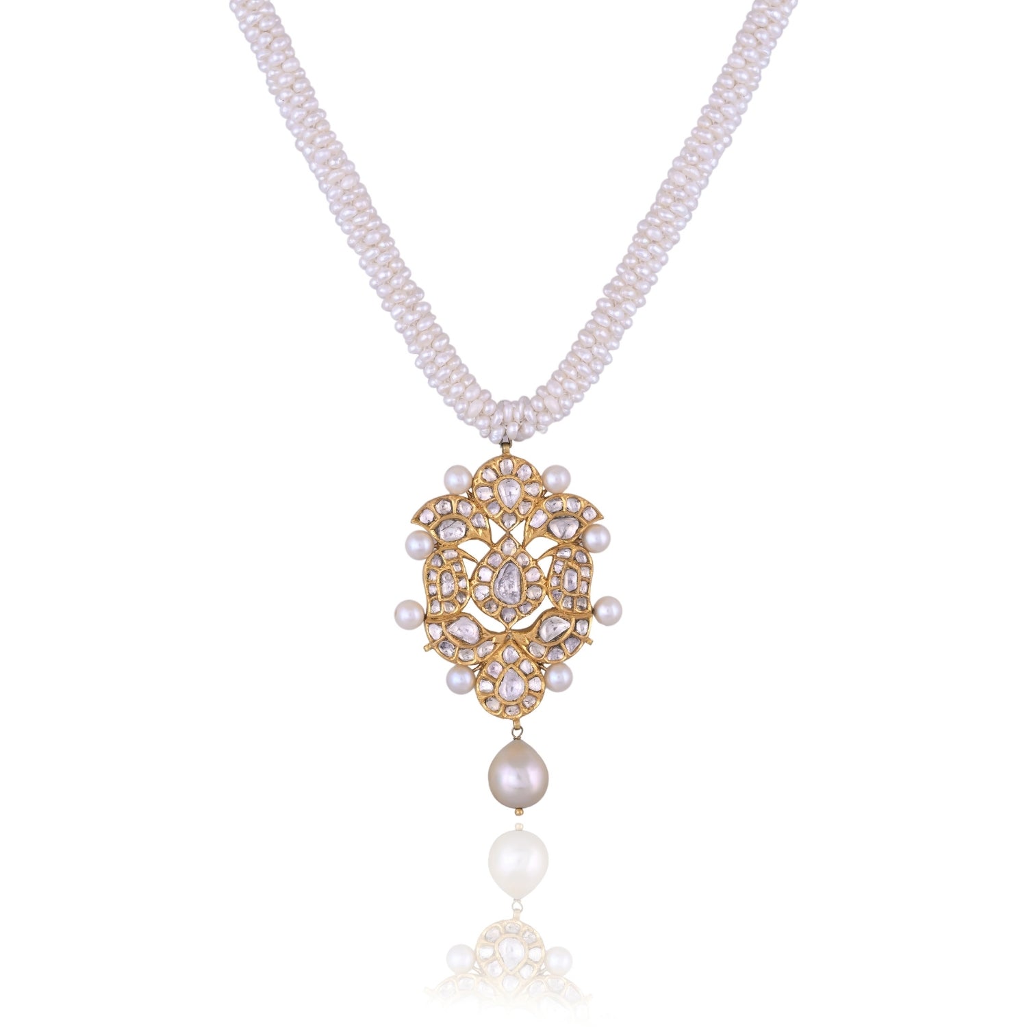 The Pearl Lace Droplet Pendant