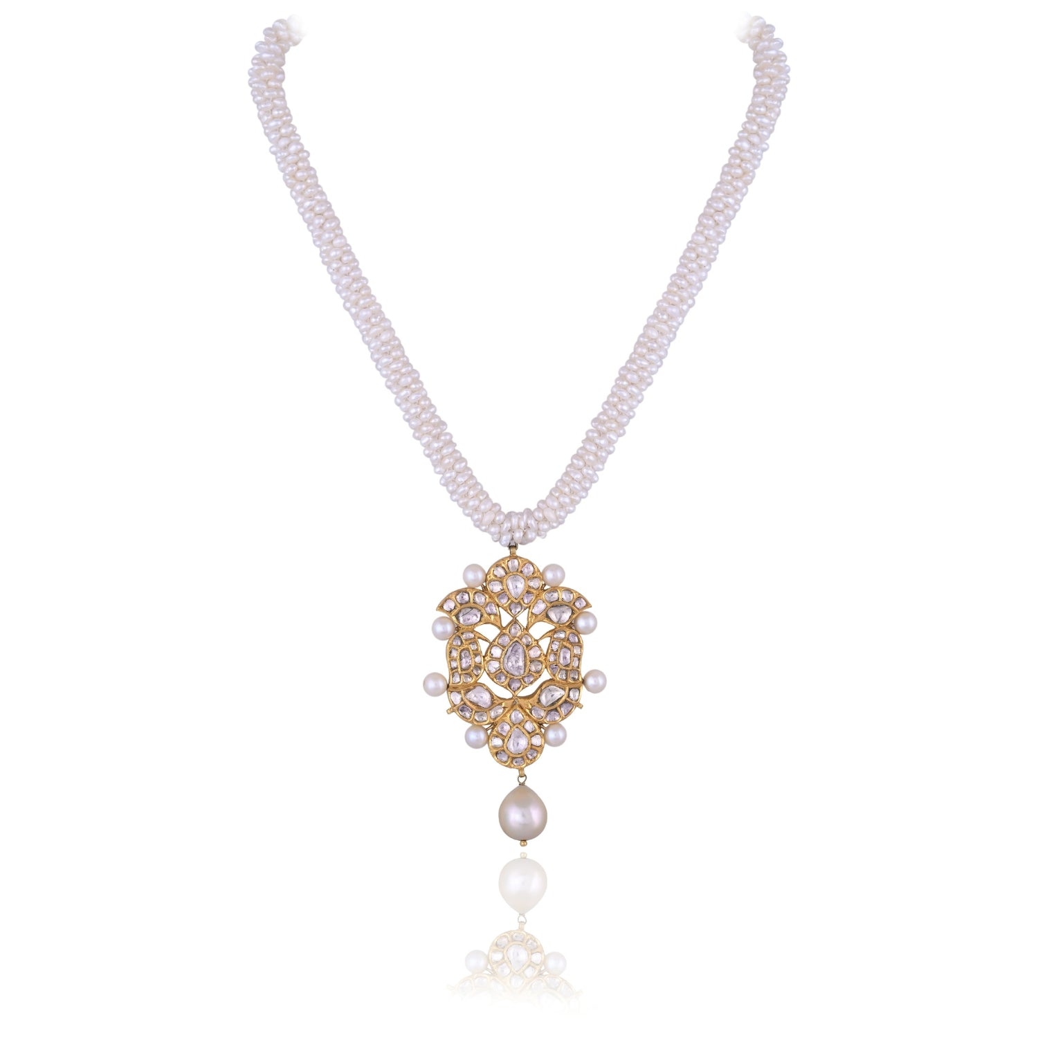 The Pearl Lace Droplet Pendant