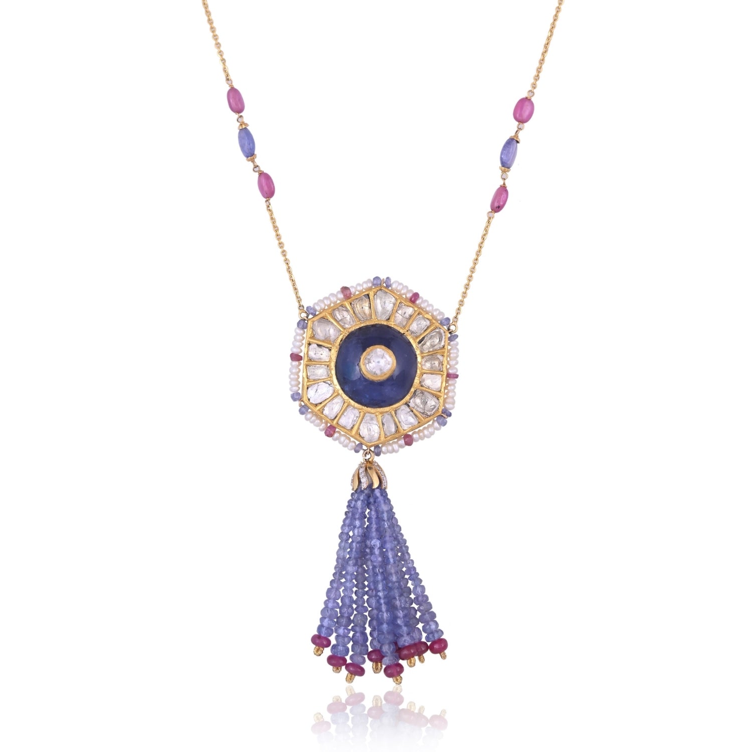 The Hexagon Tassel Pendant