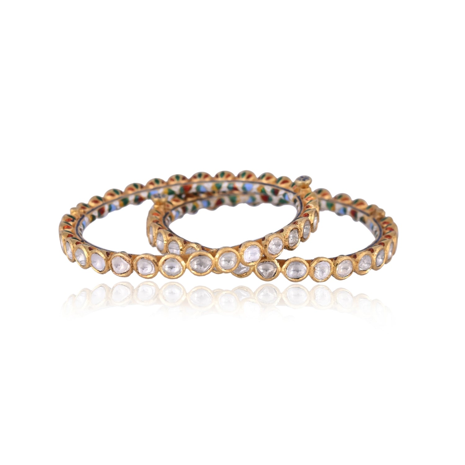 Aureline Polki Bangle Set