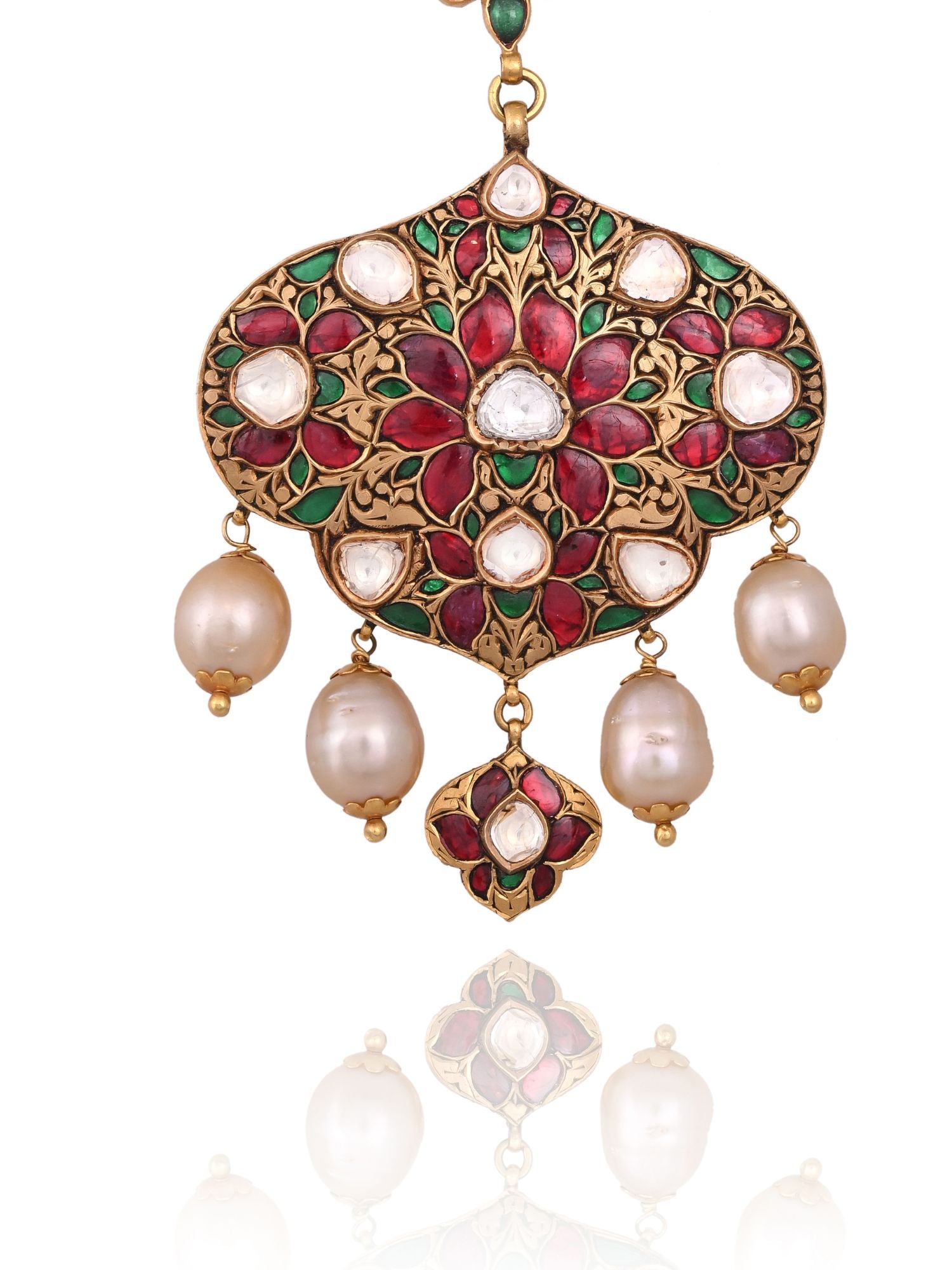 The Ruby Halo Drop Pendant