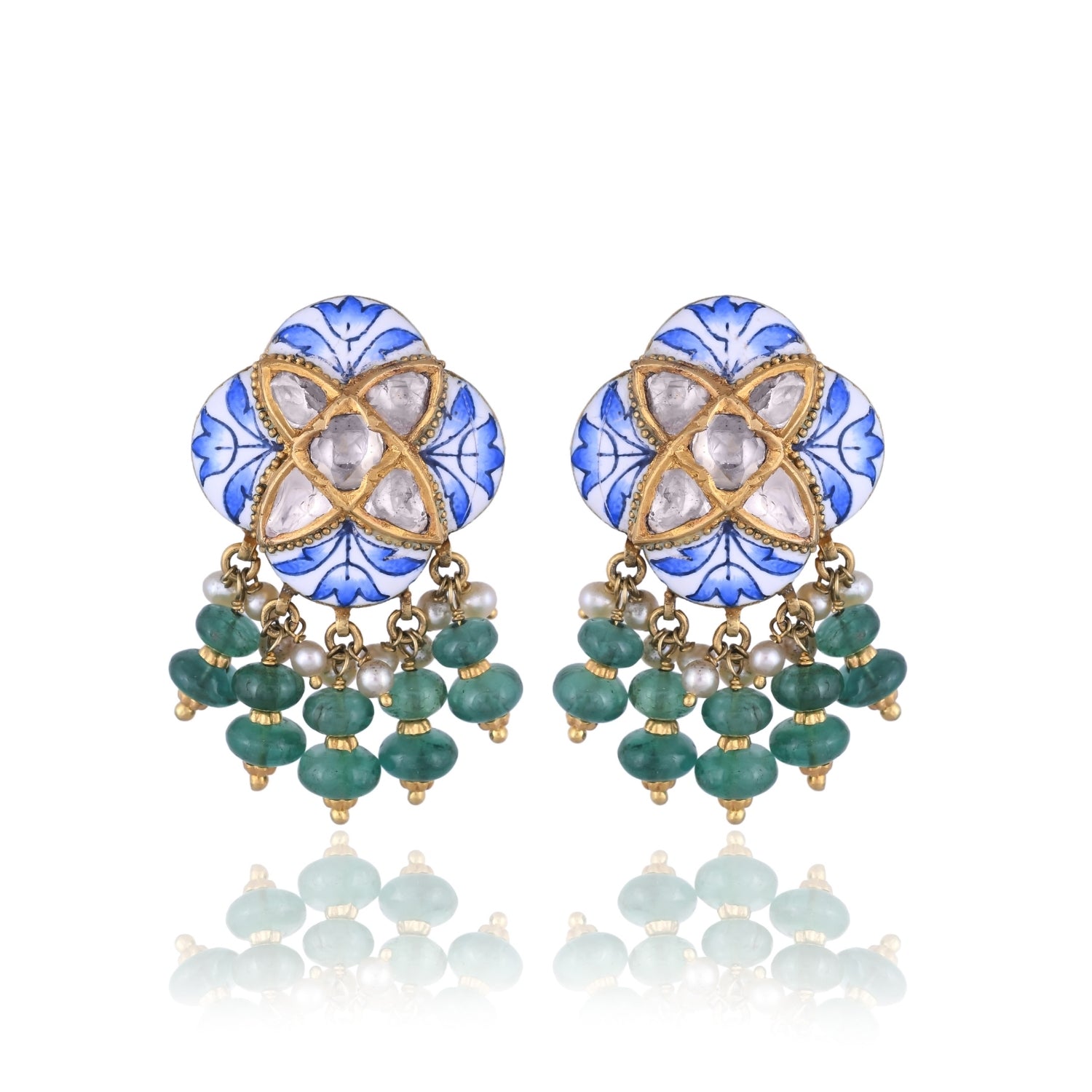 Emerald Pearl Earrings