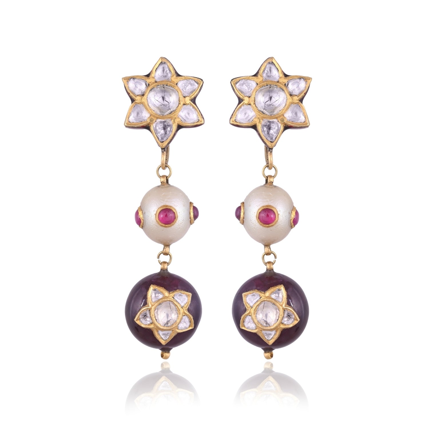 Orbital Ruby Necklace Set