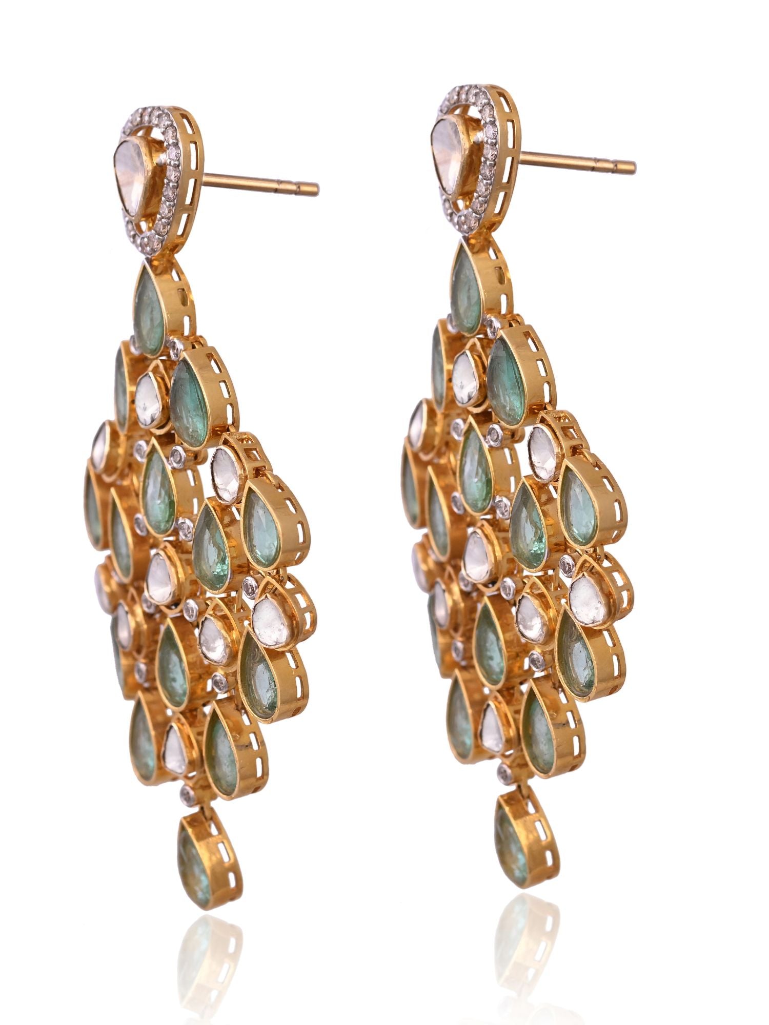 Emerald Lush Soiree Earrings