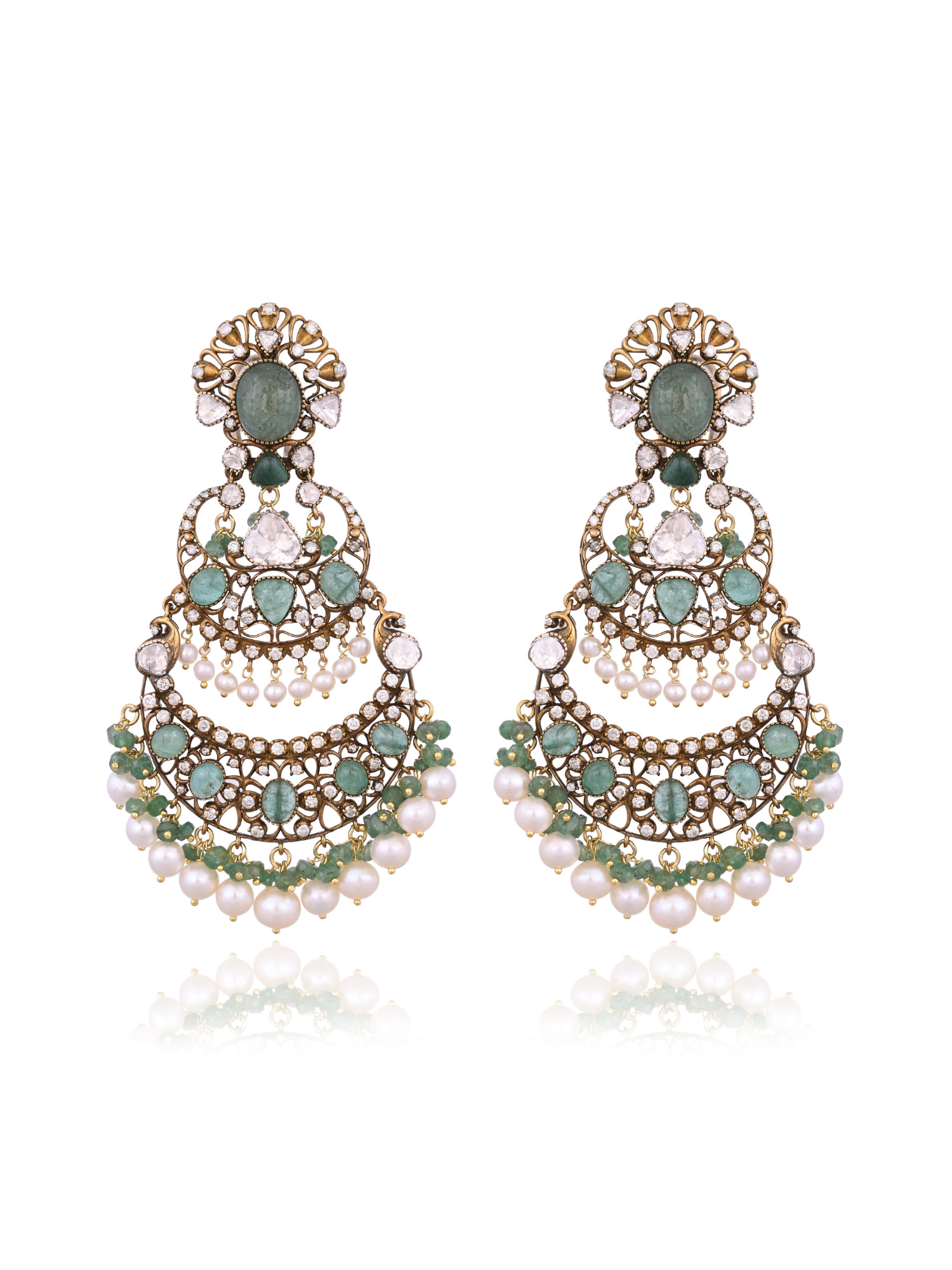 Lushfall Emerald Danglers