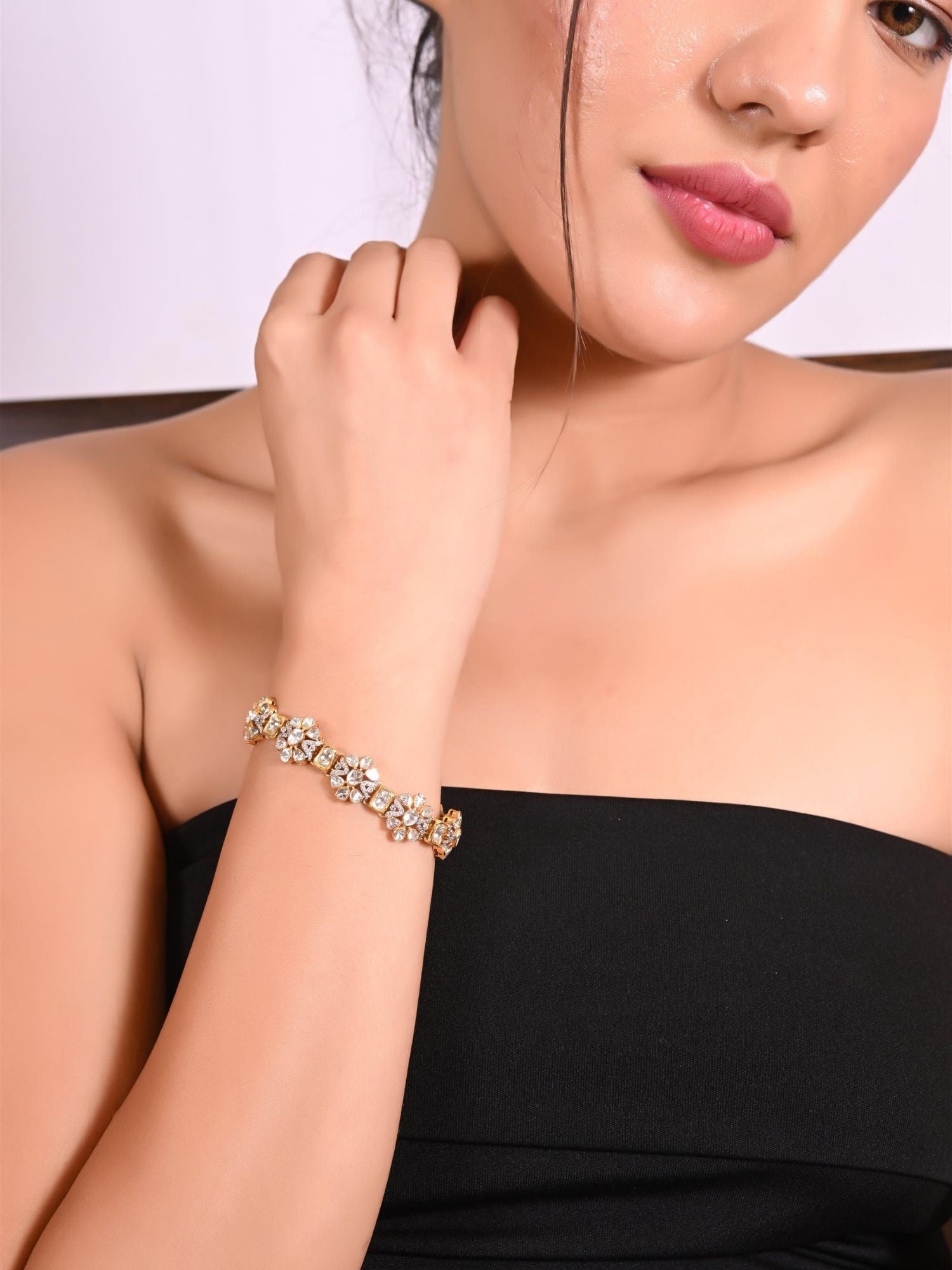 The Straight Spark Polki Bracelet