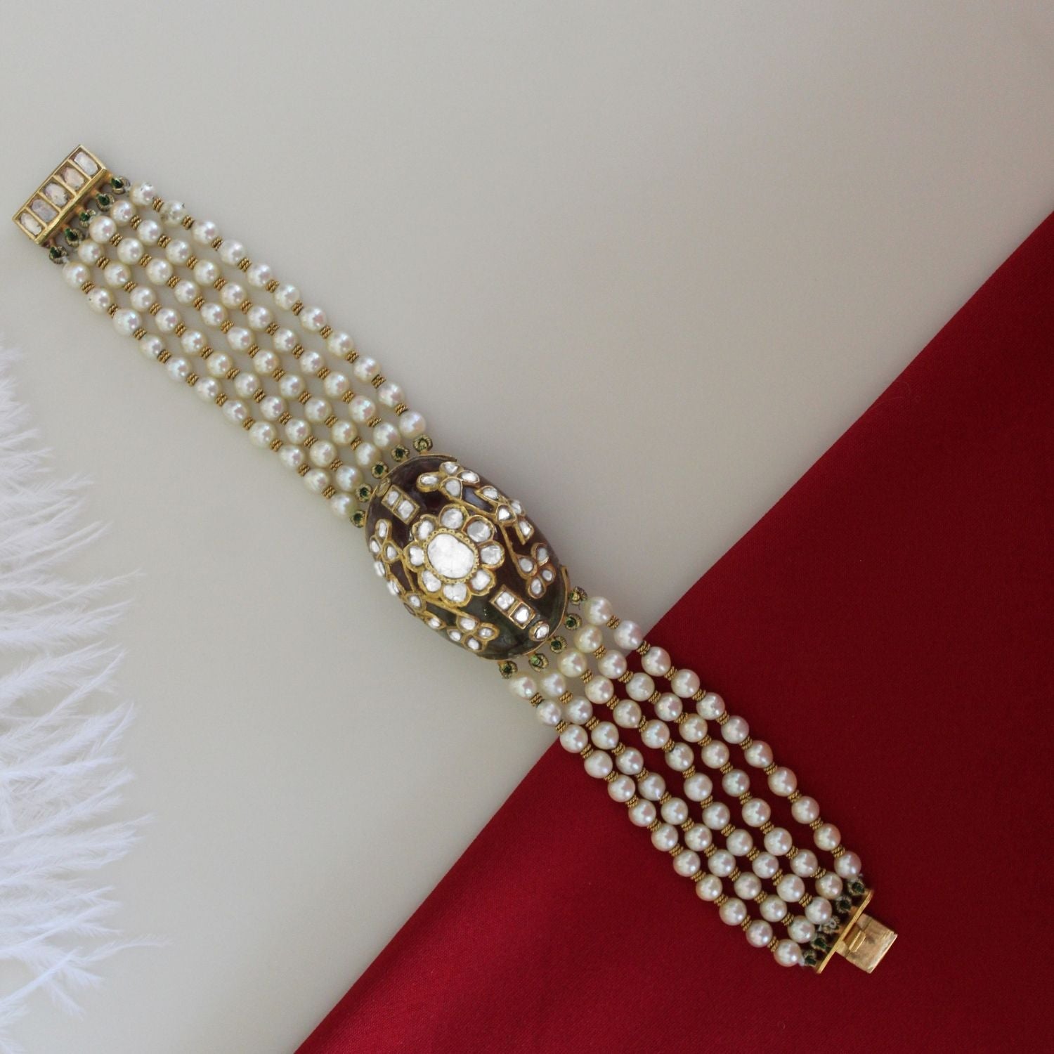 Tourmaline Pearl Royale Bracelet