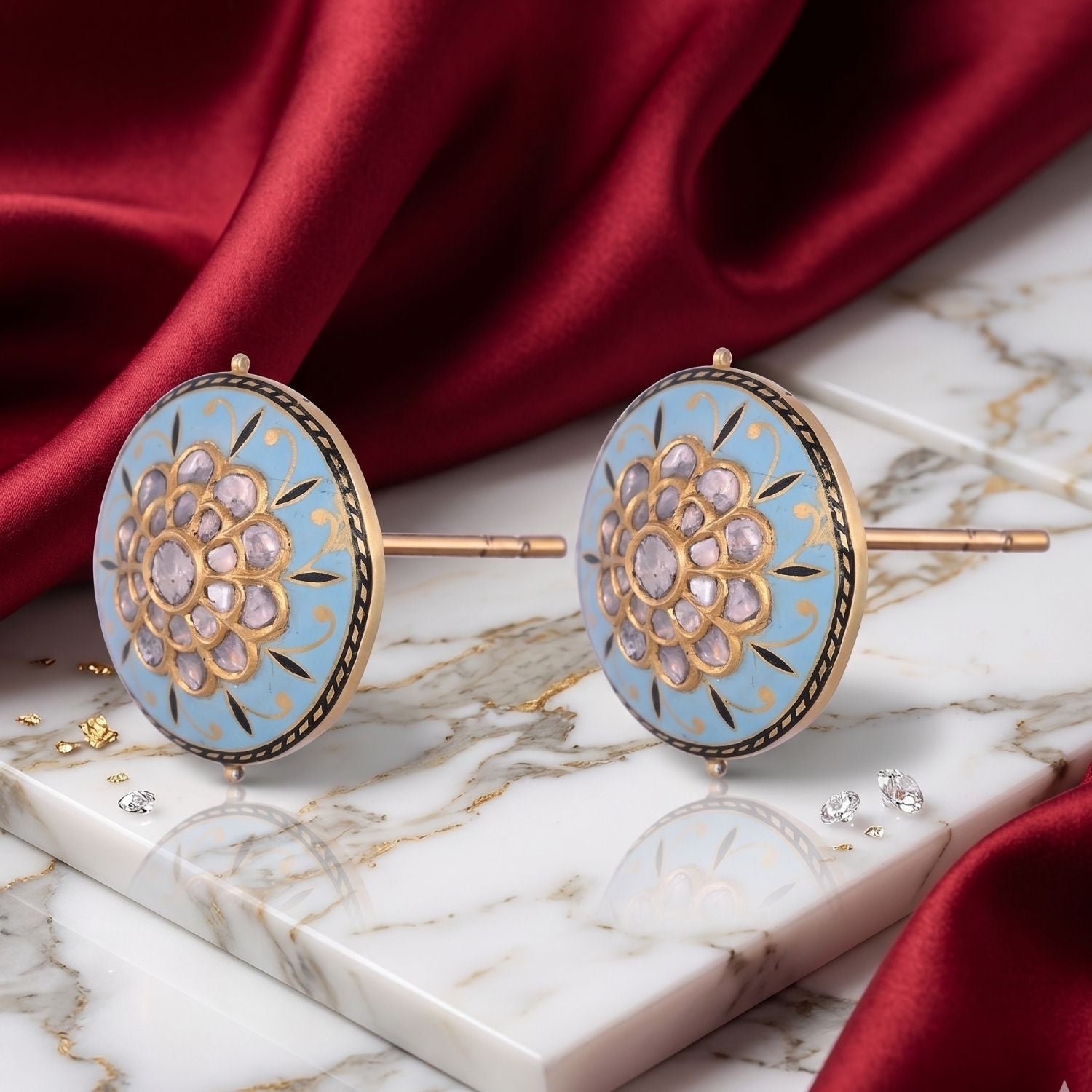 Celeste Polki Earrings
