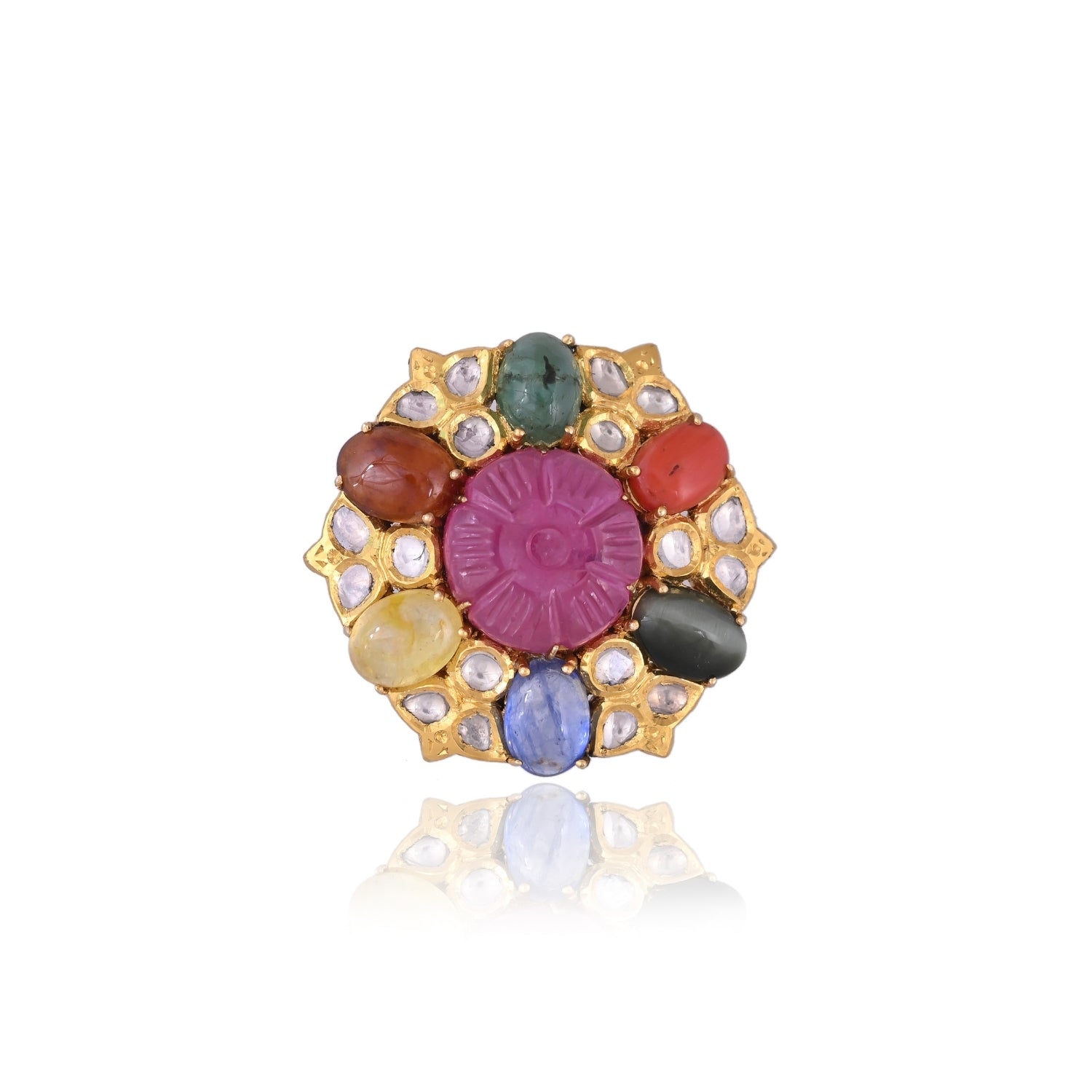 The Crimson Center Navratna Ring