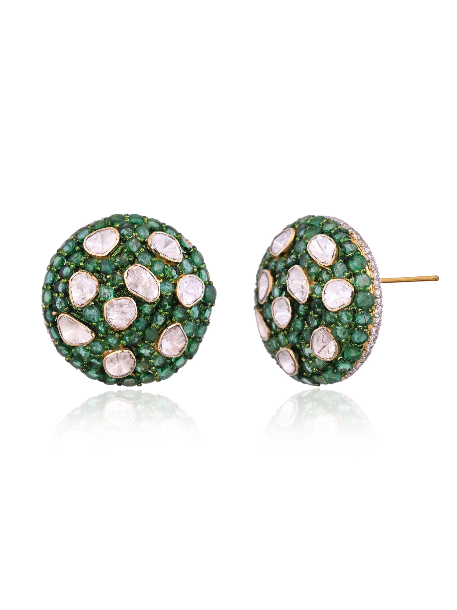 Orb of Brilliance Emerald Studs