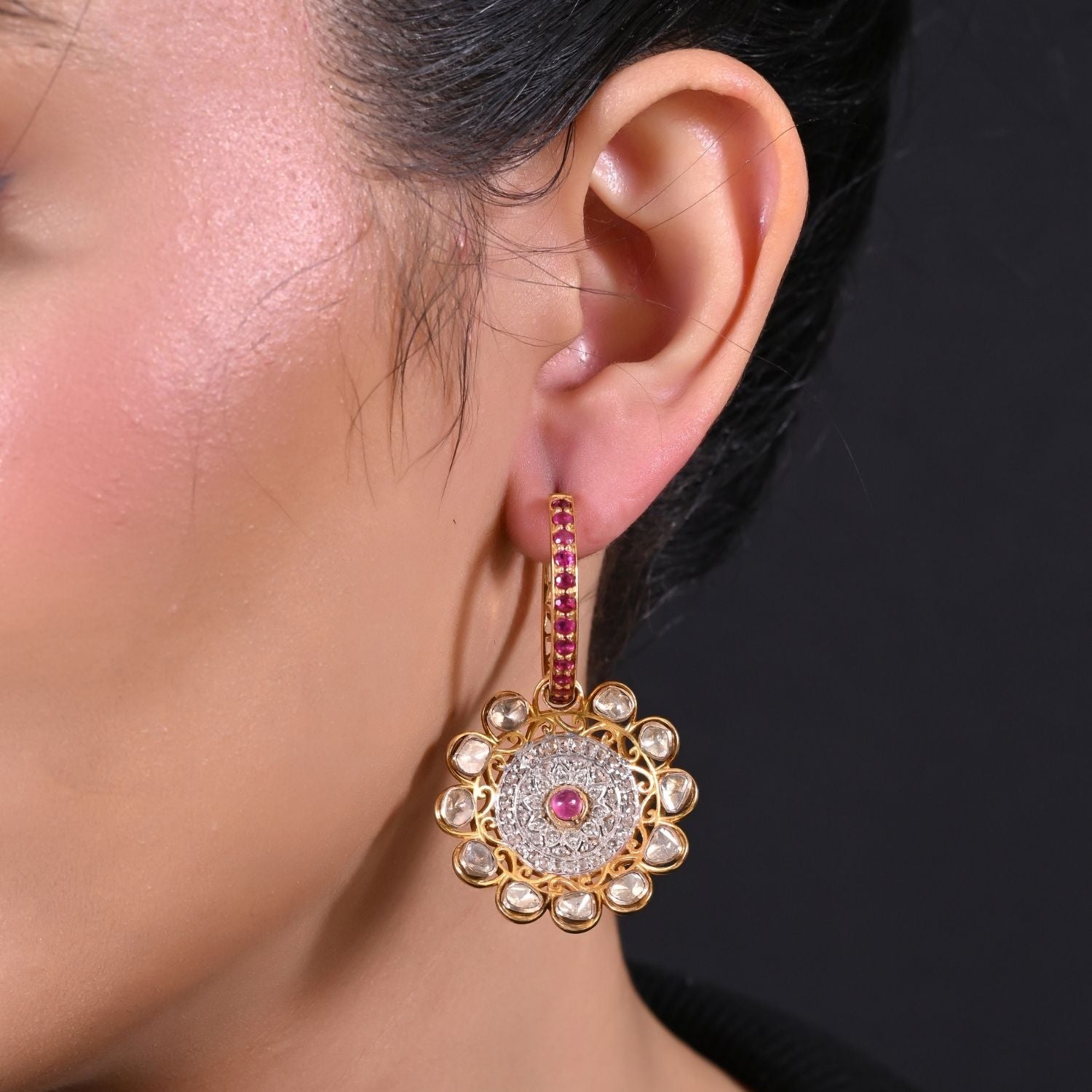 Aurelle Ruby Earrings