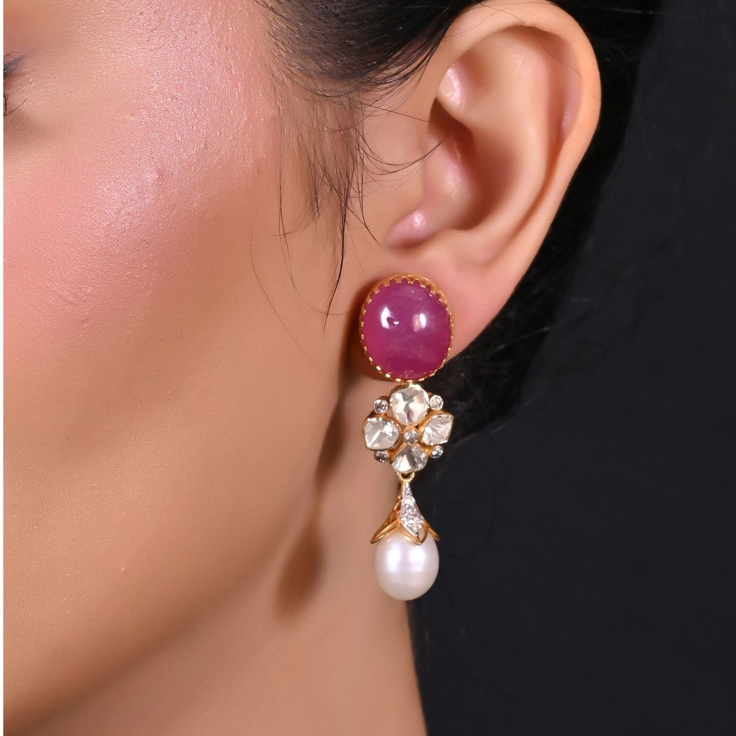 Nine Divine Navratna Necklace Set