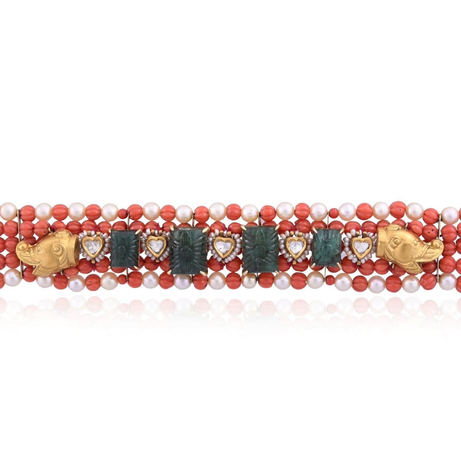 Emerald Coral Heritage Bracelet