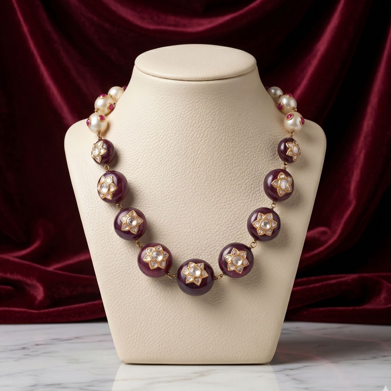 Orbital Ruby Necklace Set