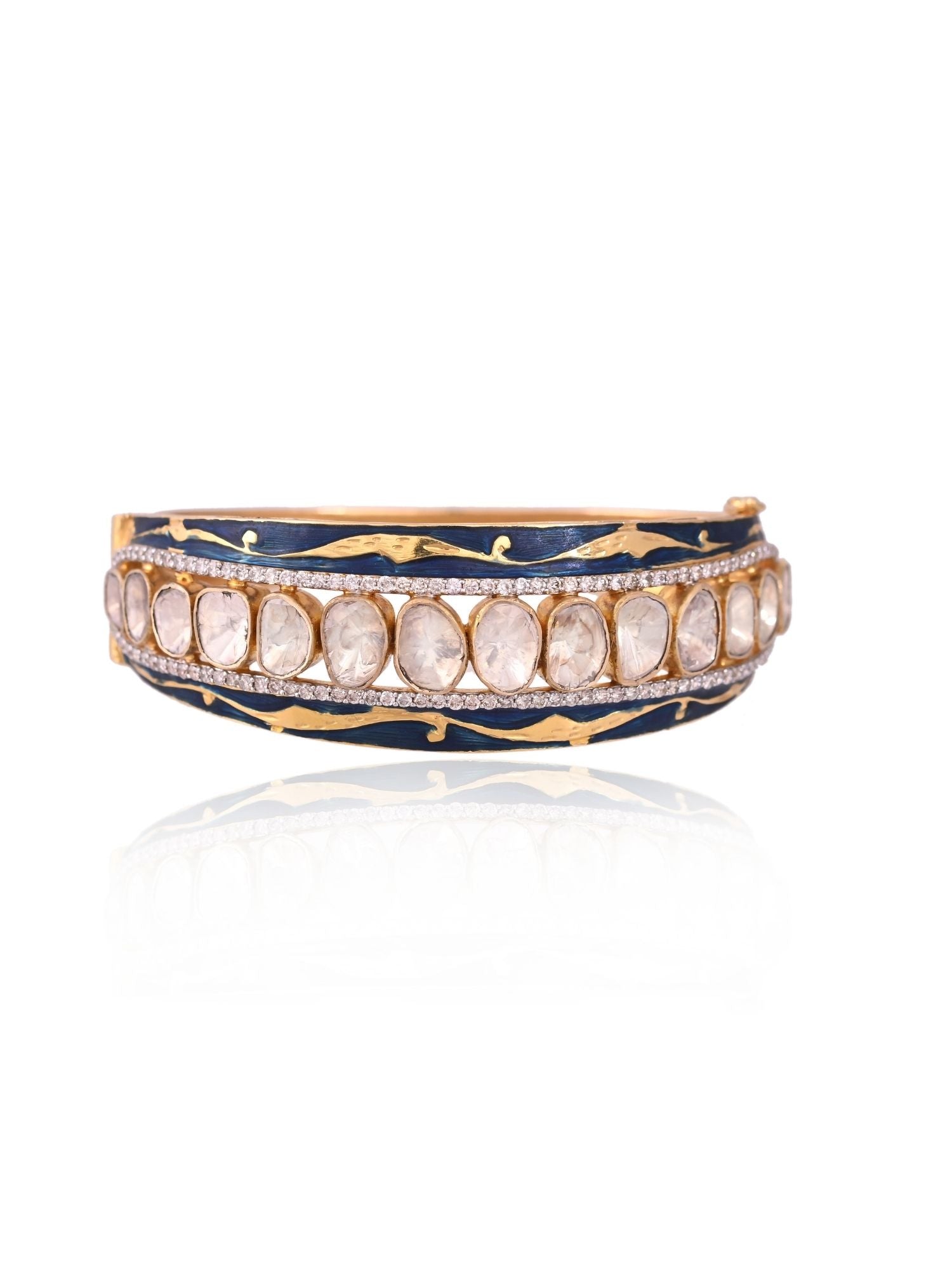 Golden Tide Polki Bangle