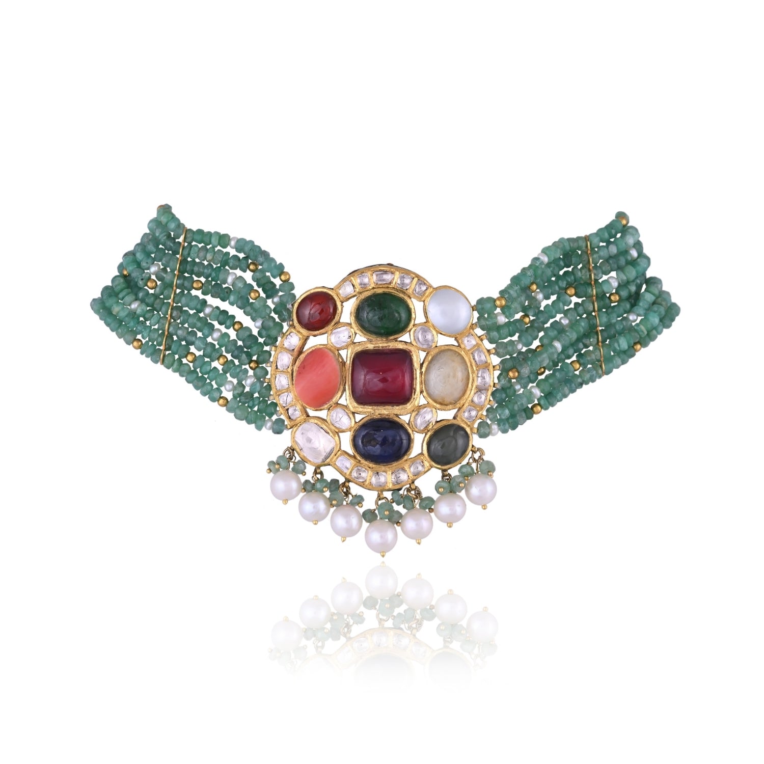 Color Bouquet Emerald Necklace
