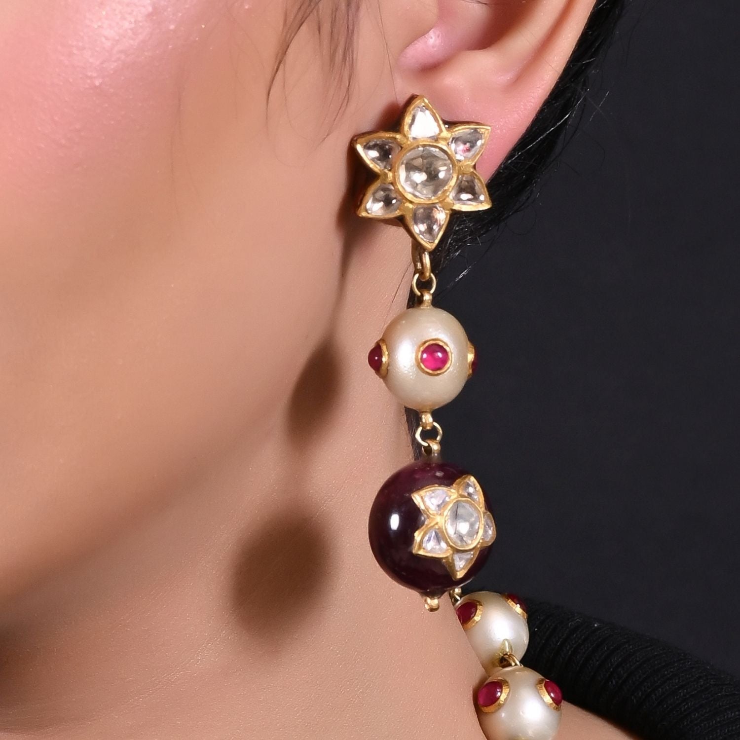 Orbital Ruby Necklace Set