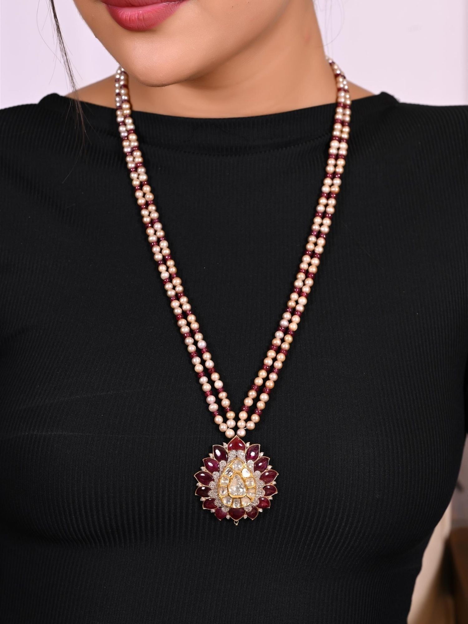 Rouge Drop Ruby Pendant