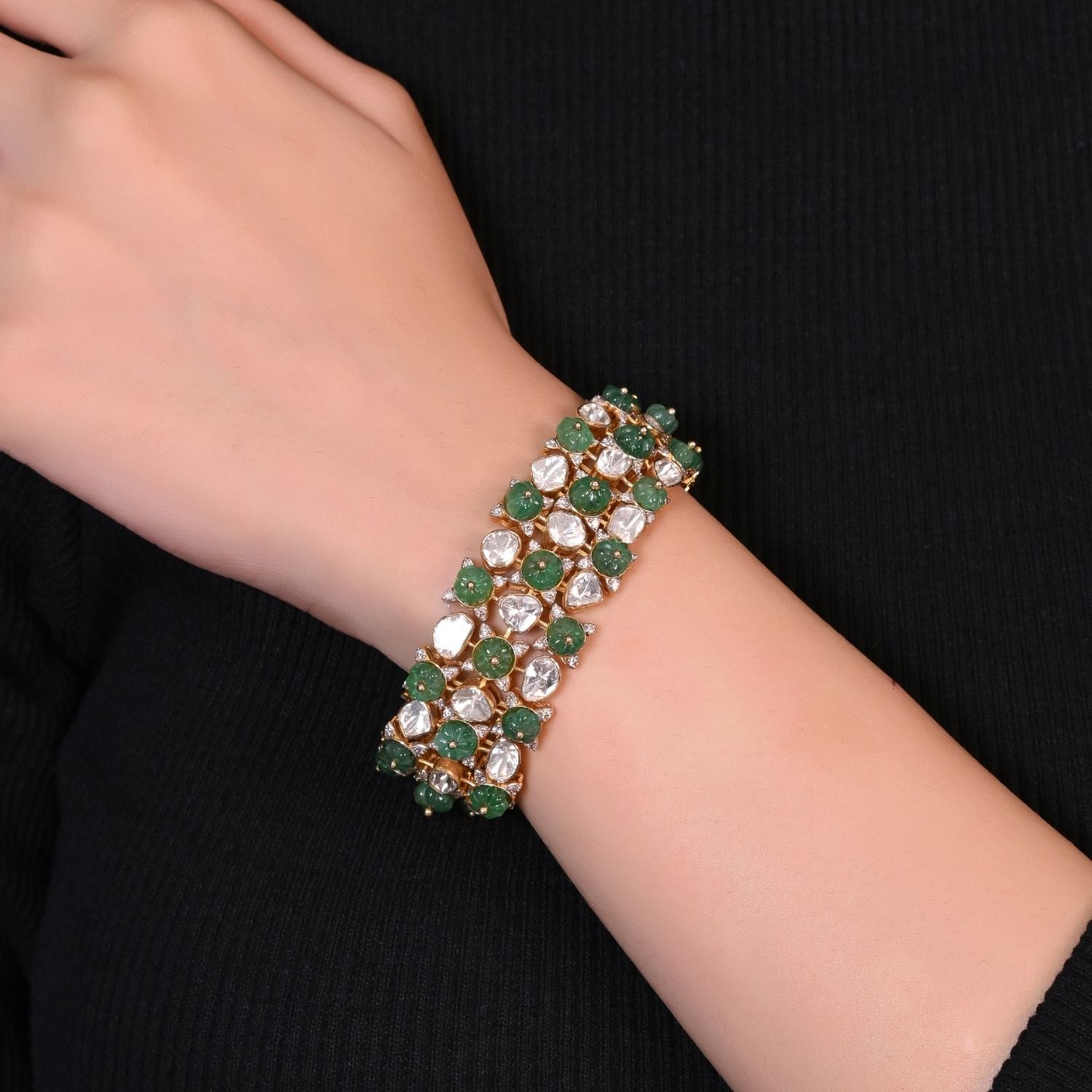 Emerald Crest Bracelet