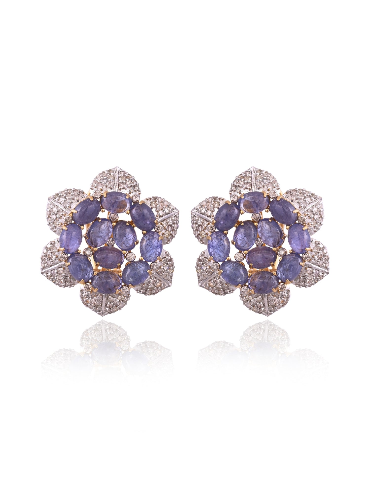 Tanzanite Petals In Twilight Earrings