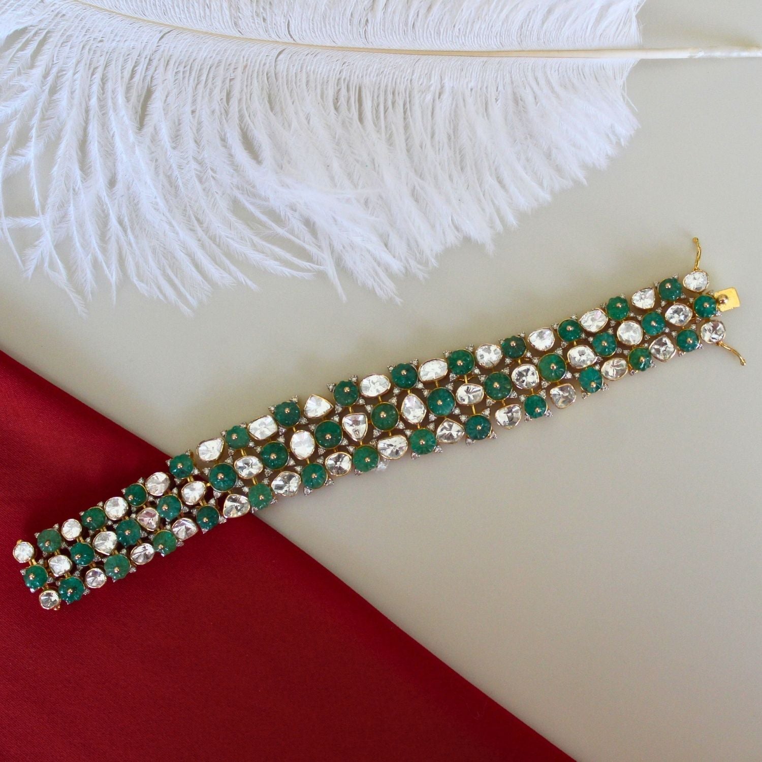 Emerald Crest Bracelet
