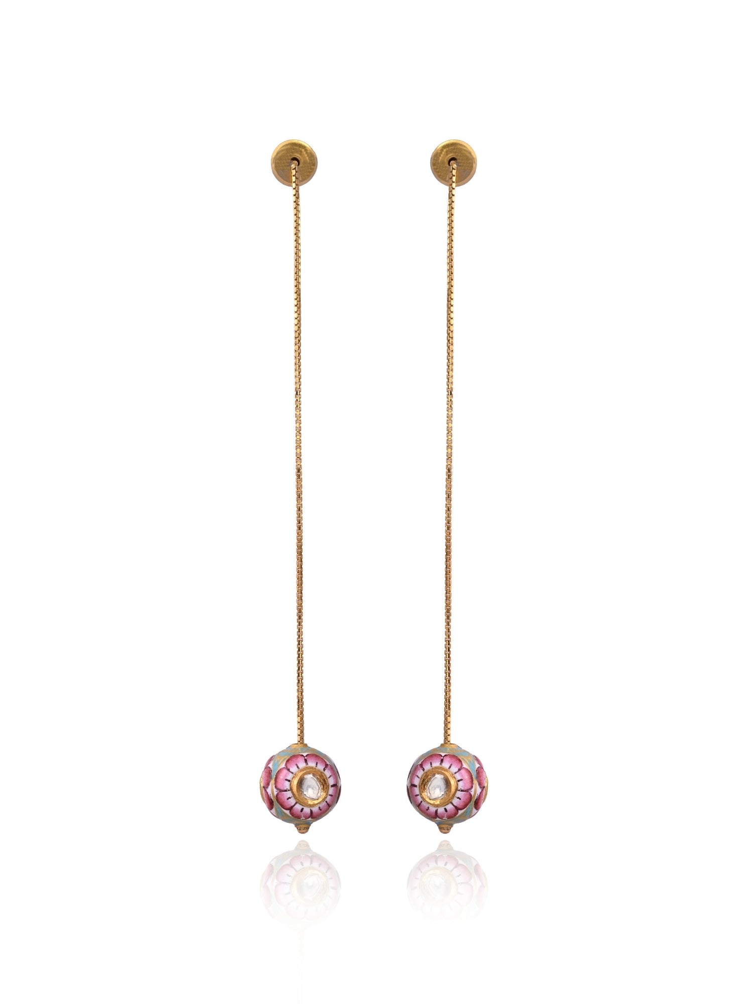 Polki Pendulum Earrings