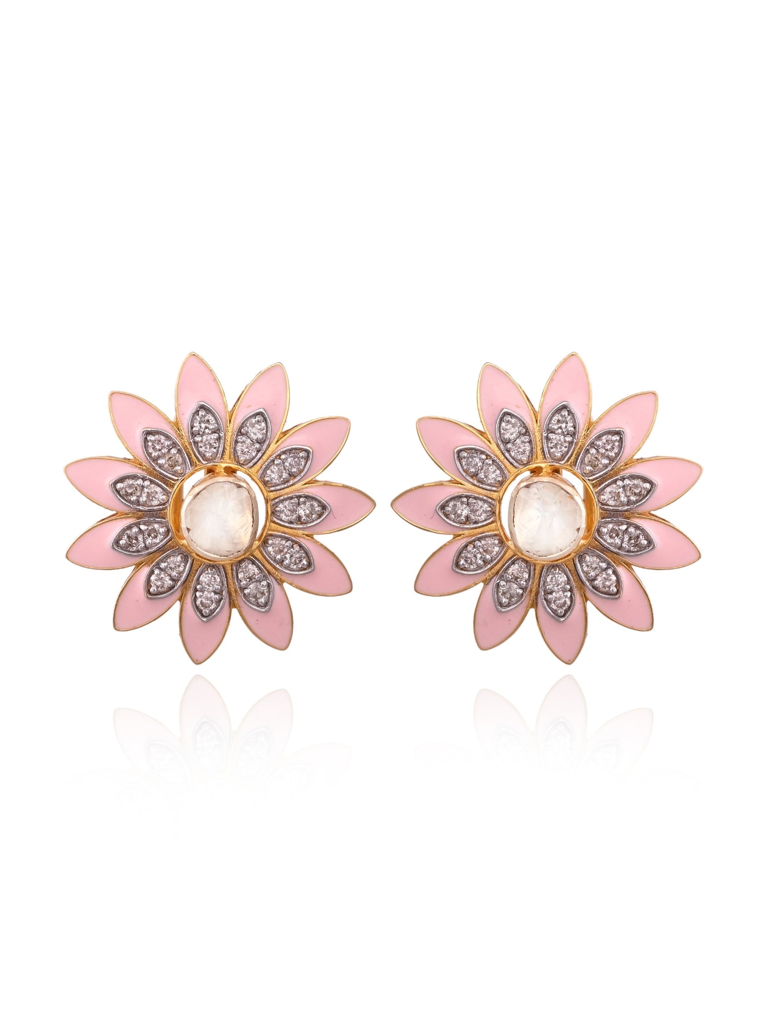 Pastel-hued Floral Studs