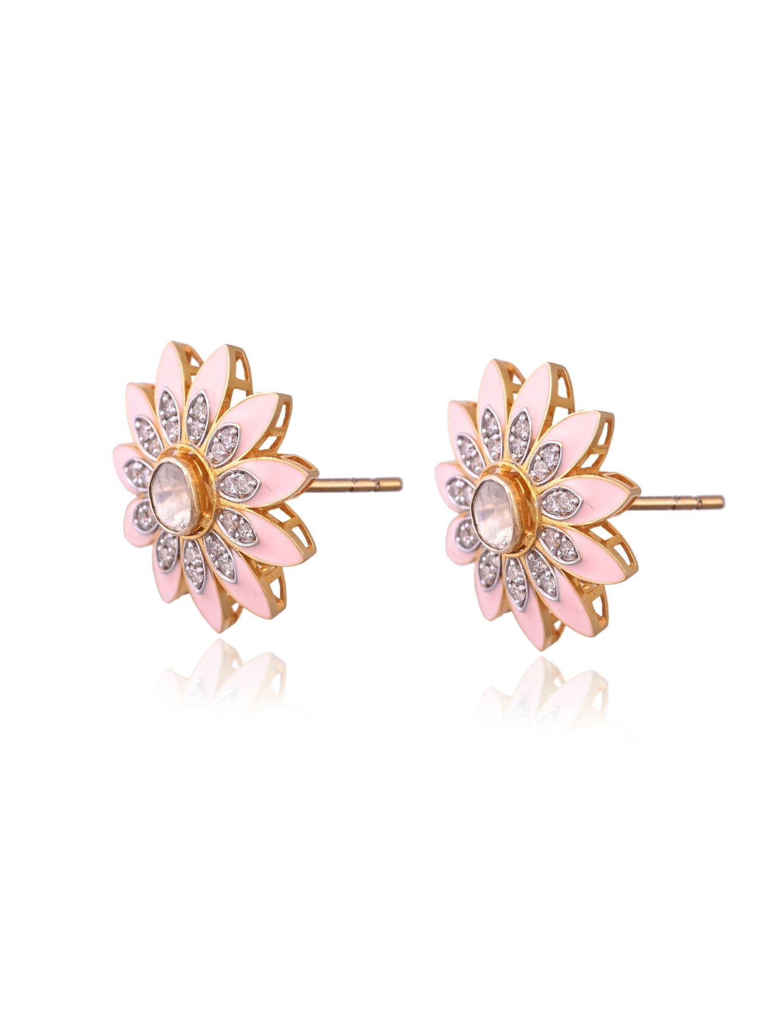 Pastel-hued Floral Studs