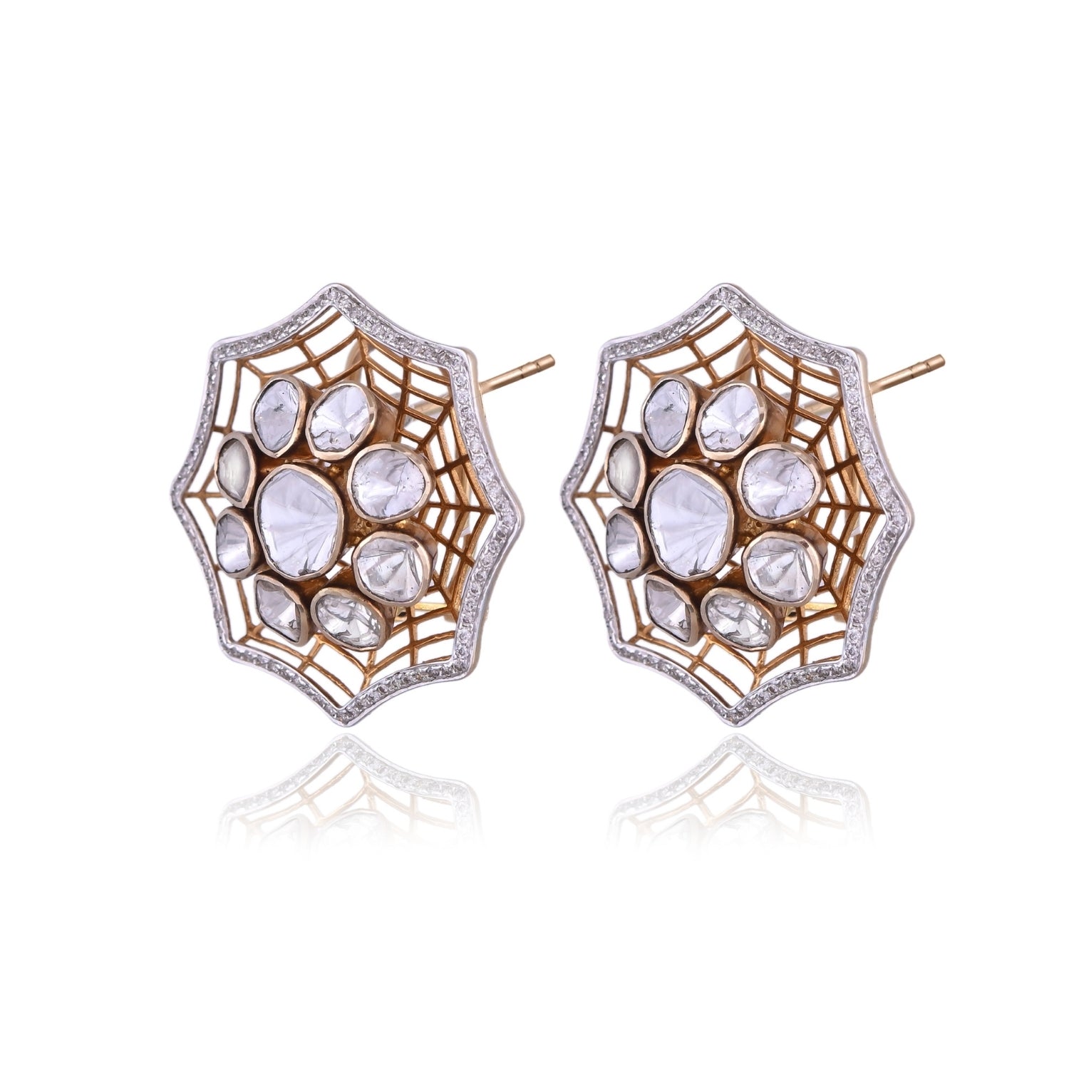 Webveil Polki Earrings