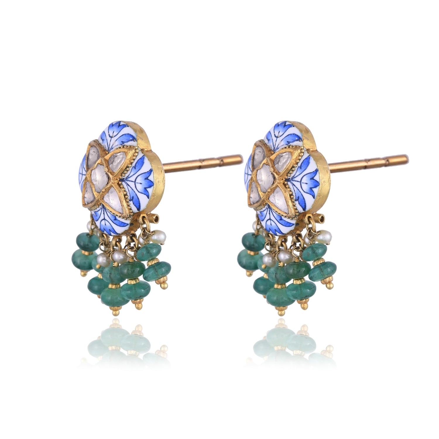 Emerald Pearl Earrings