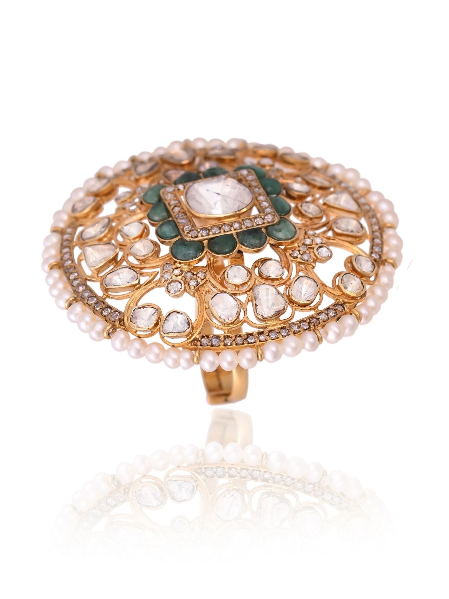 The Gem Loop Polki Ring