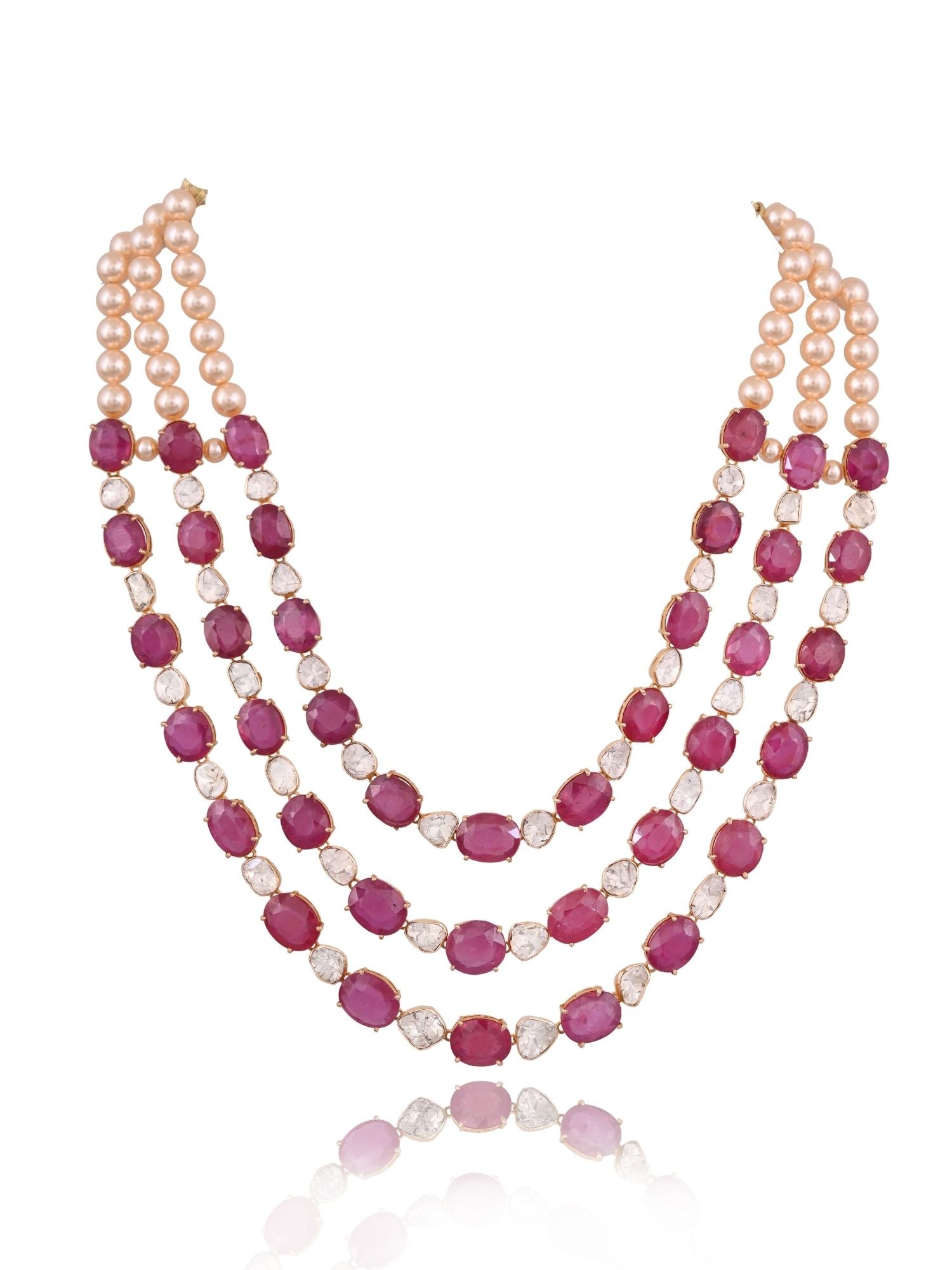 Triora Ruby Layered Necklace