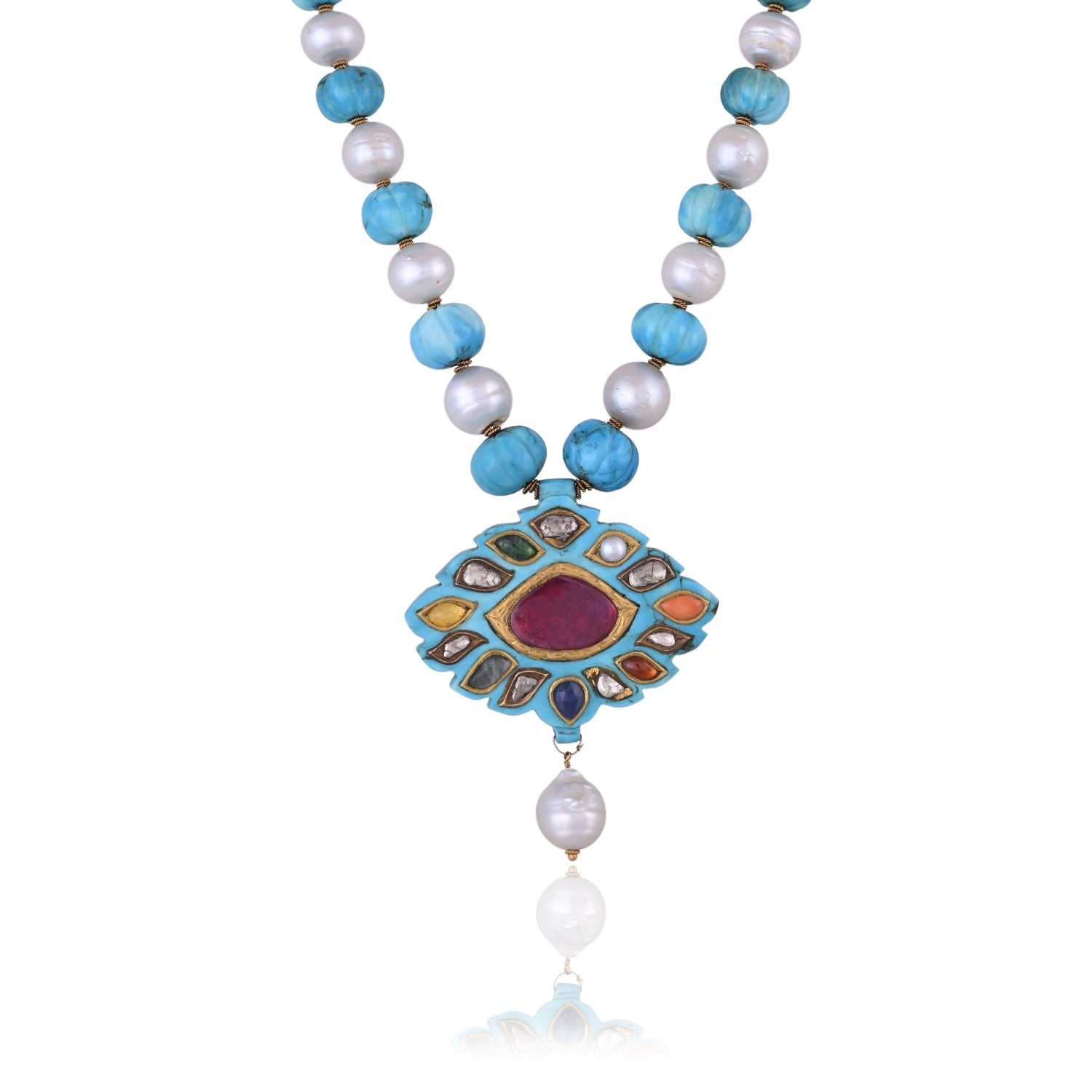 The Rhombus Turquoise Pendant