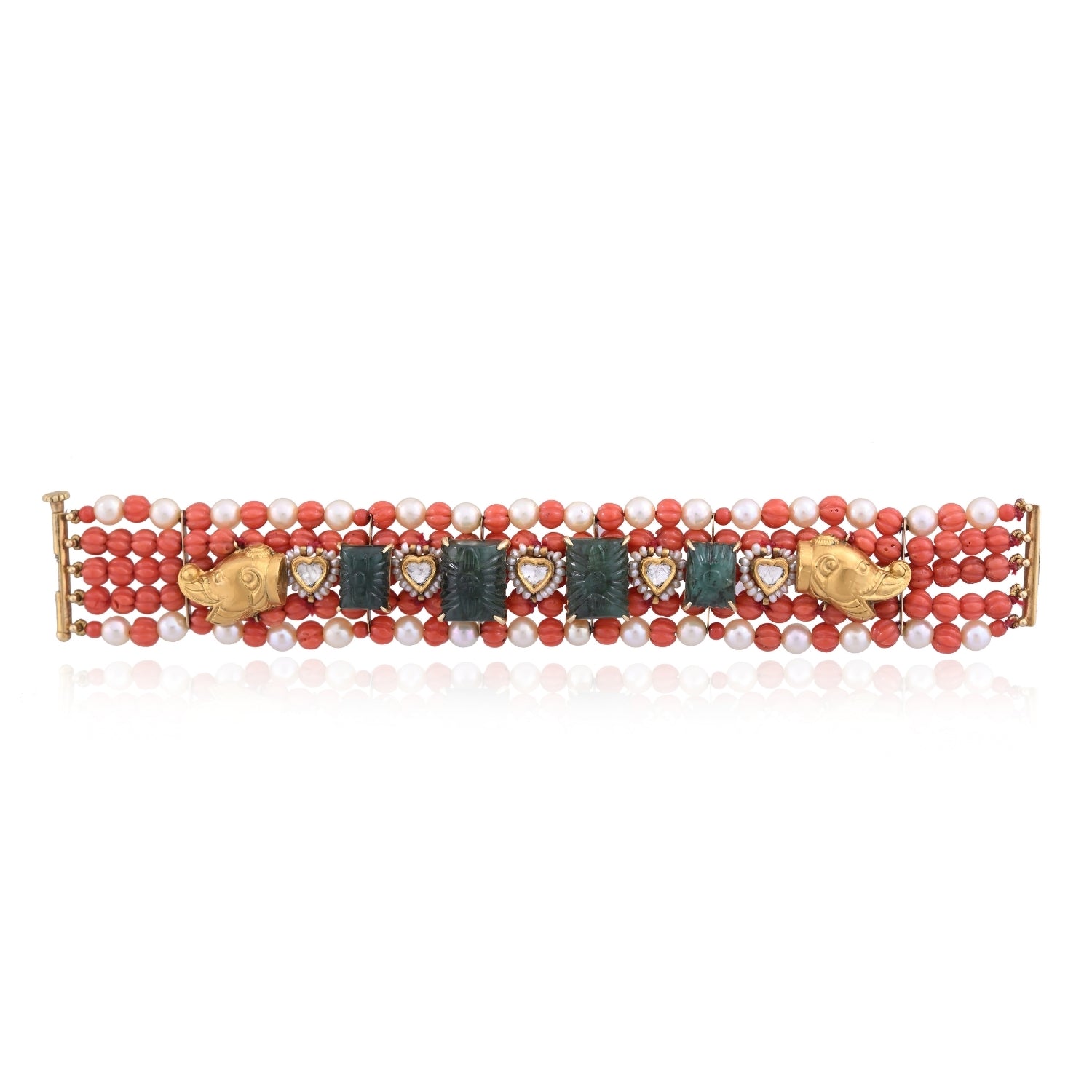 Emerald Coral Heritage Bracelet
