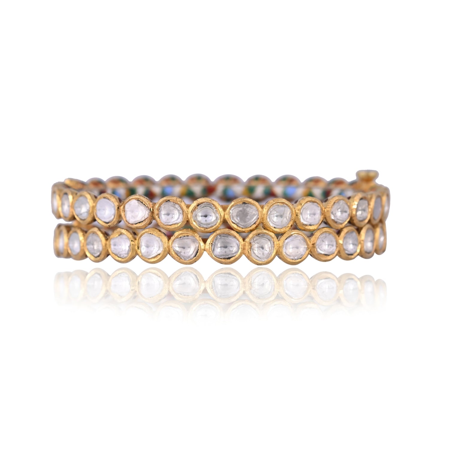 Aureline Polki Bangle Set