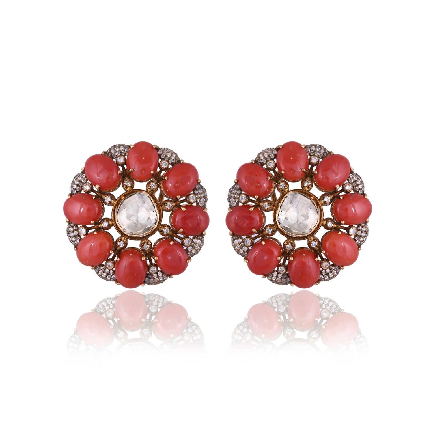 Coral Bloom Studs