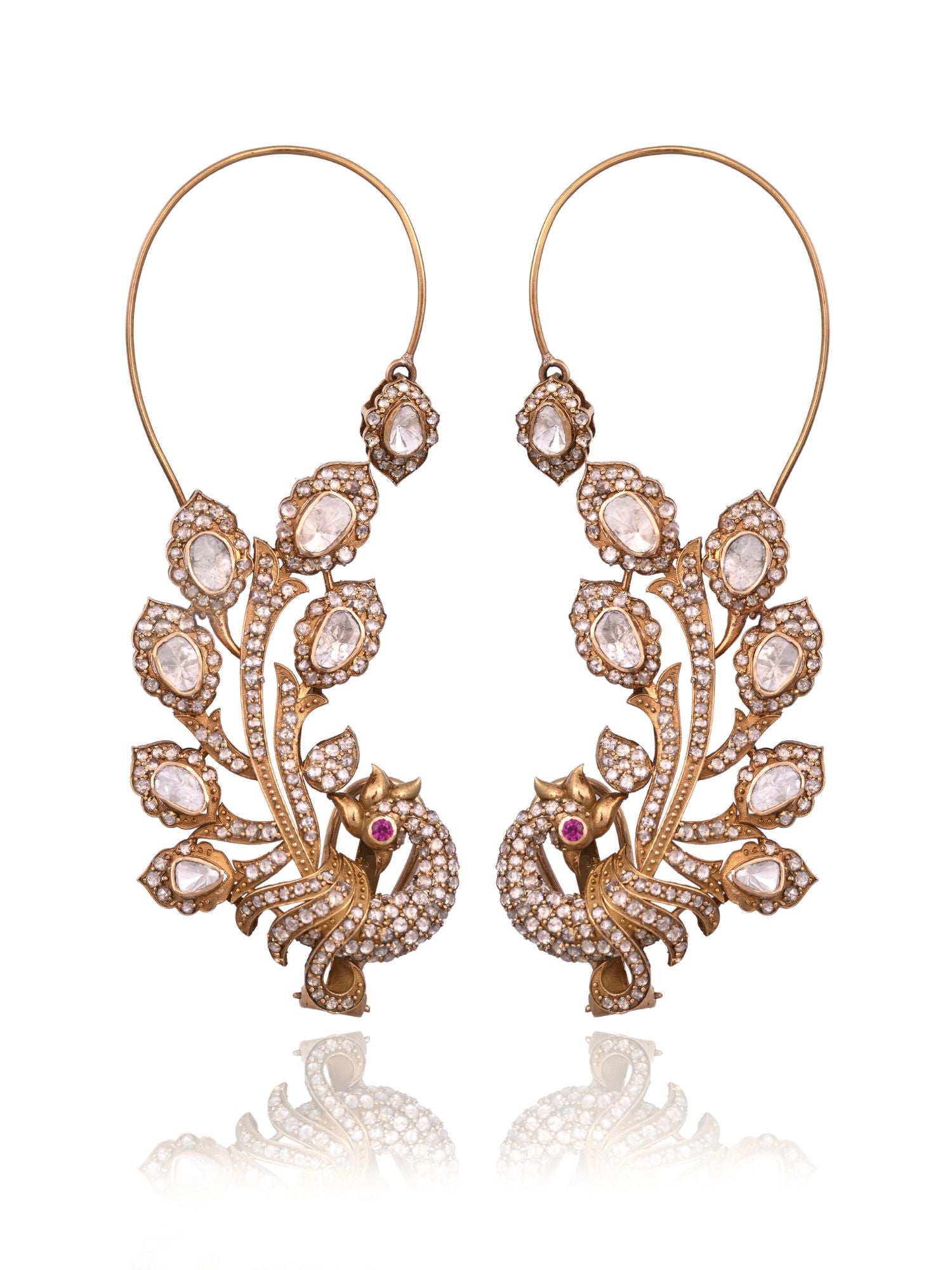 The Majestic Crest Earcuffs