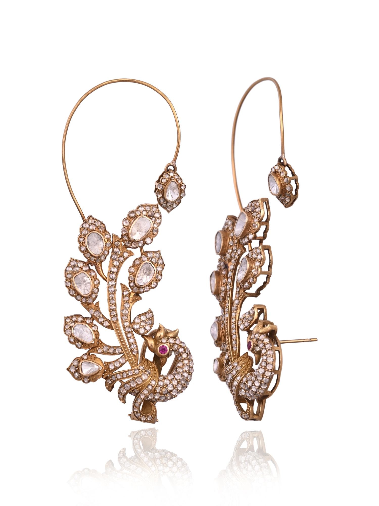 The Majestic Crest Earcuffs